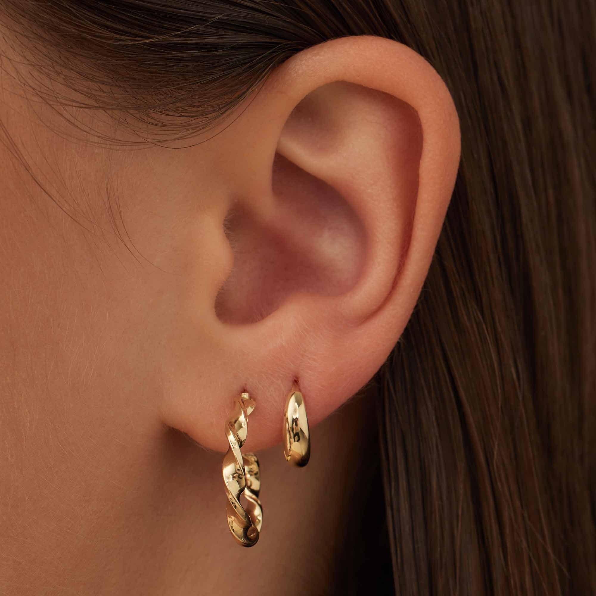 Cadeau d'Isabel 14 karat gold earring set - Image 3
