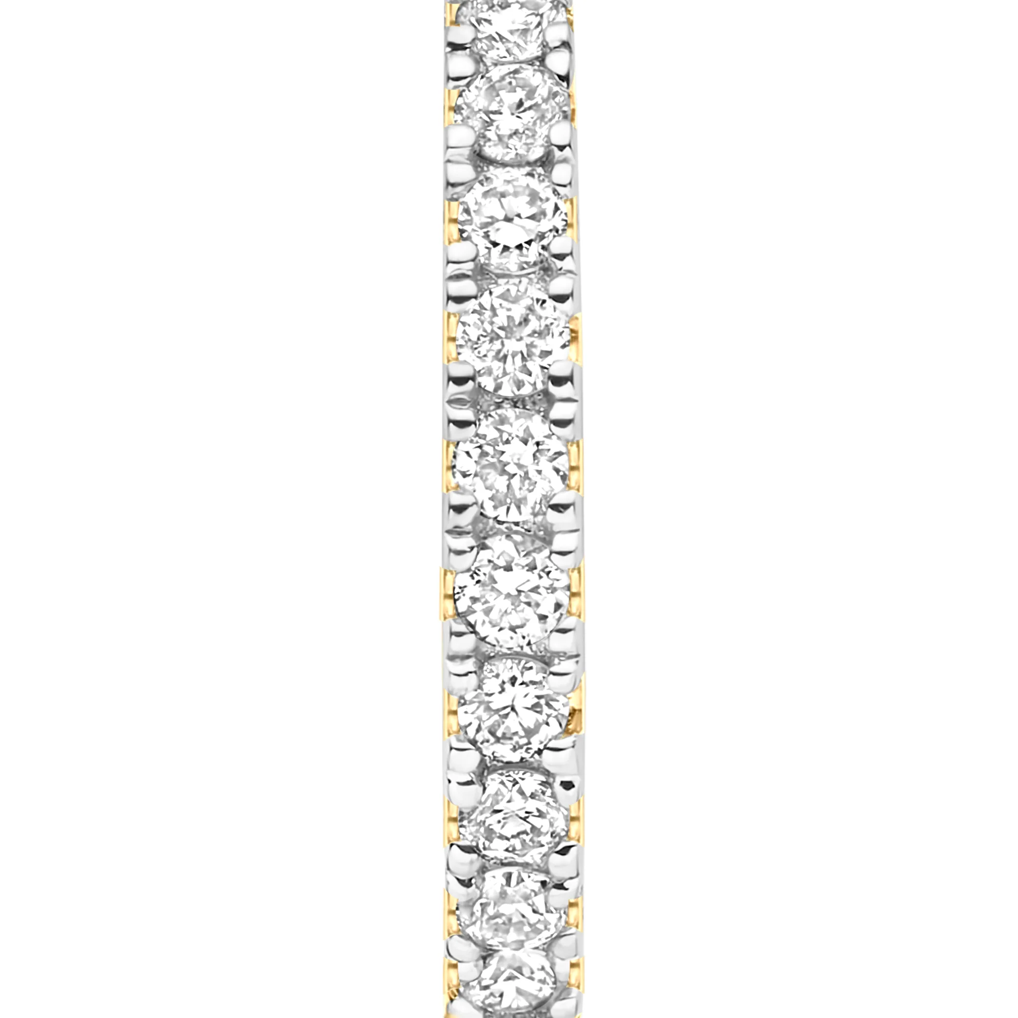 De la Paix Madeline 14 karat gold hoop earrings with diamond 0.15 ct - Image 8