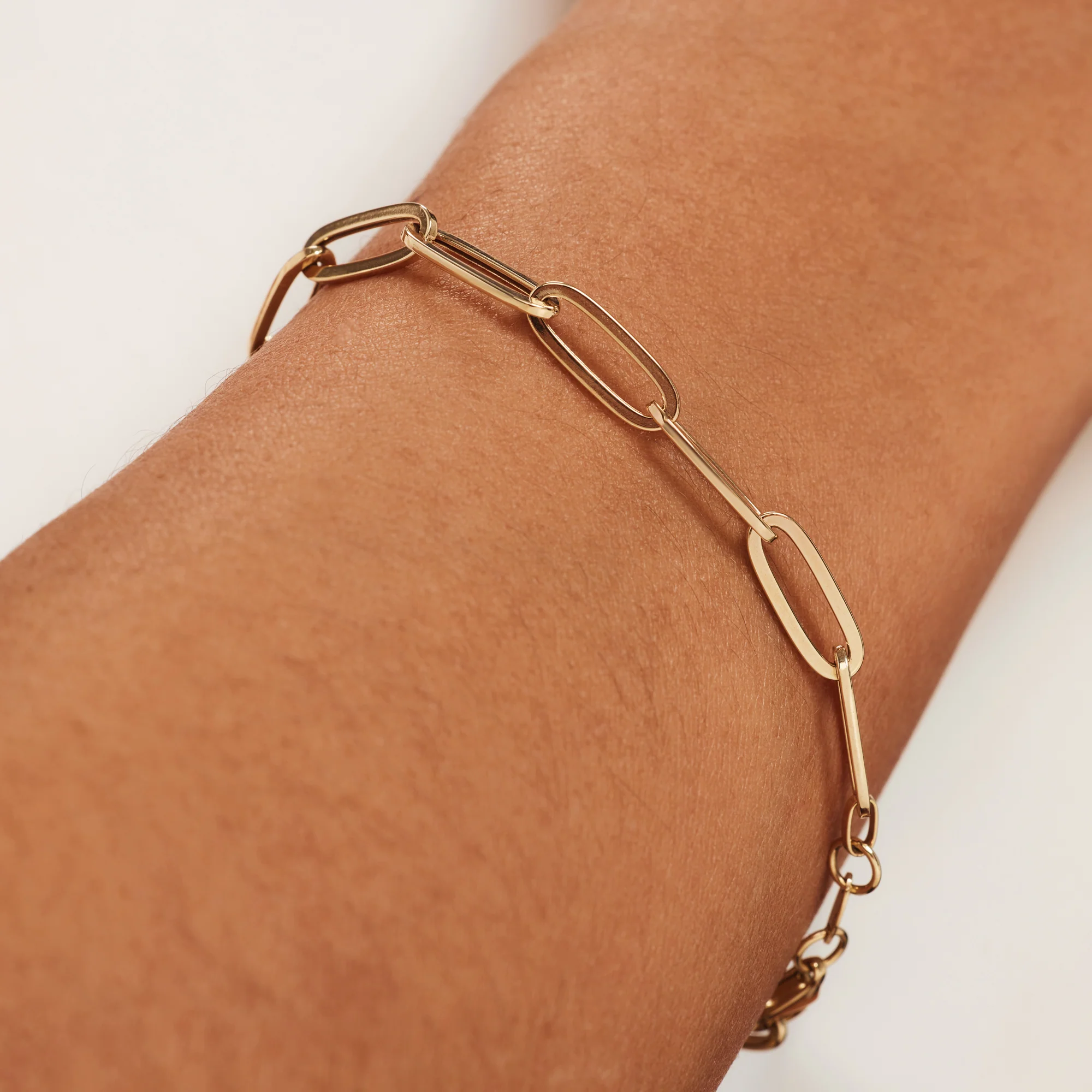 Aidee Odile 14 karat gold link bracelet - Image 2