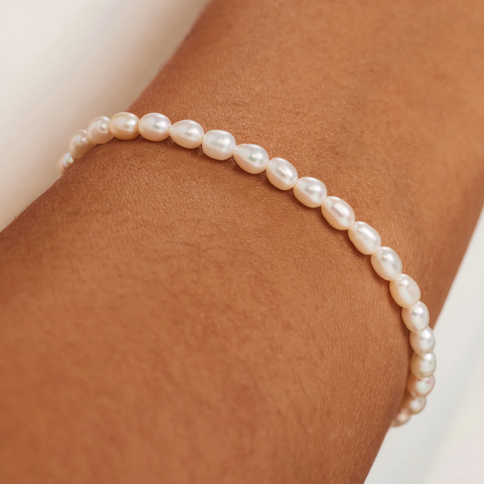 Cadeau d'Isabel 14 karat gold necklace and bracelet with pearls - Image 5