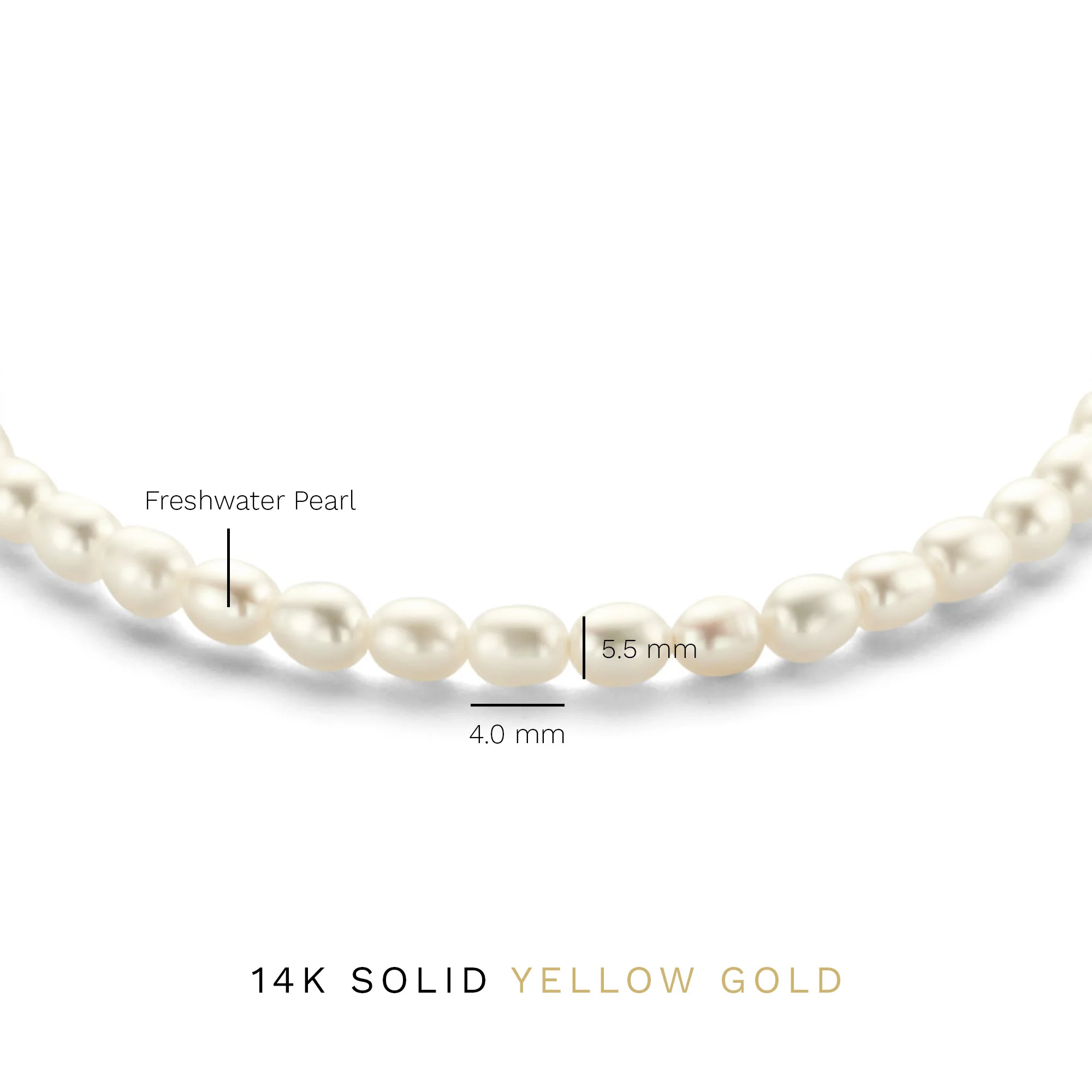 Cadeau d'Isabel 14 karat gold necklace and bracelet with pearls - Image 9