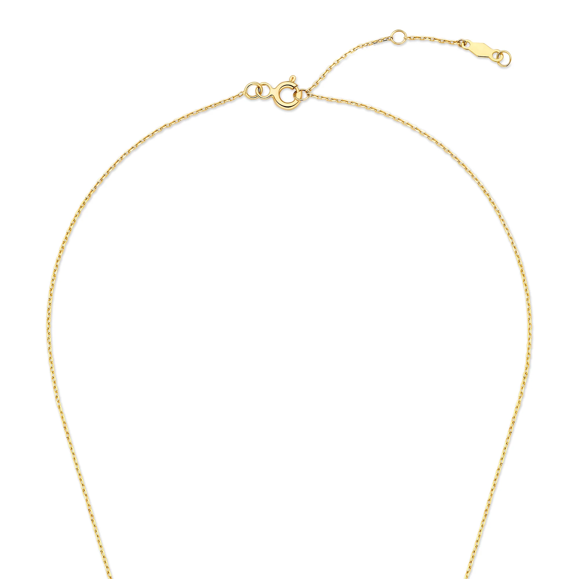 De la Paix Léna 14 karat gold necklace with diamond 0.03 carat - Image 7