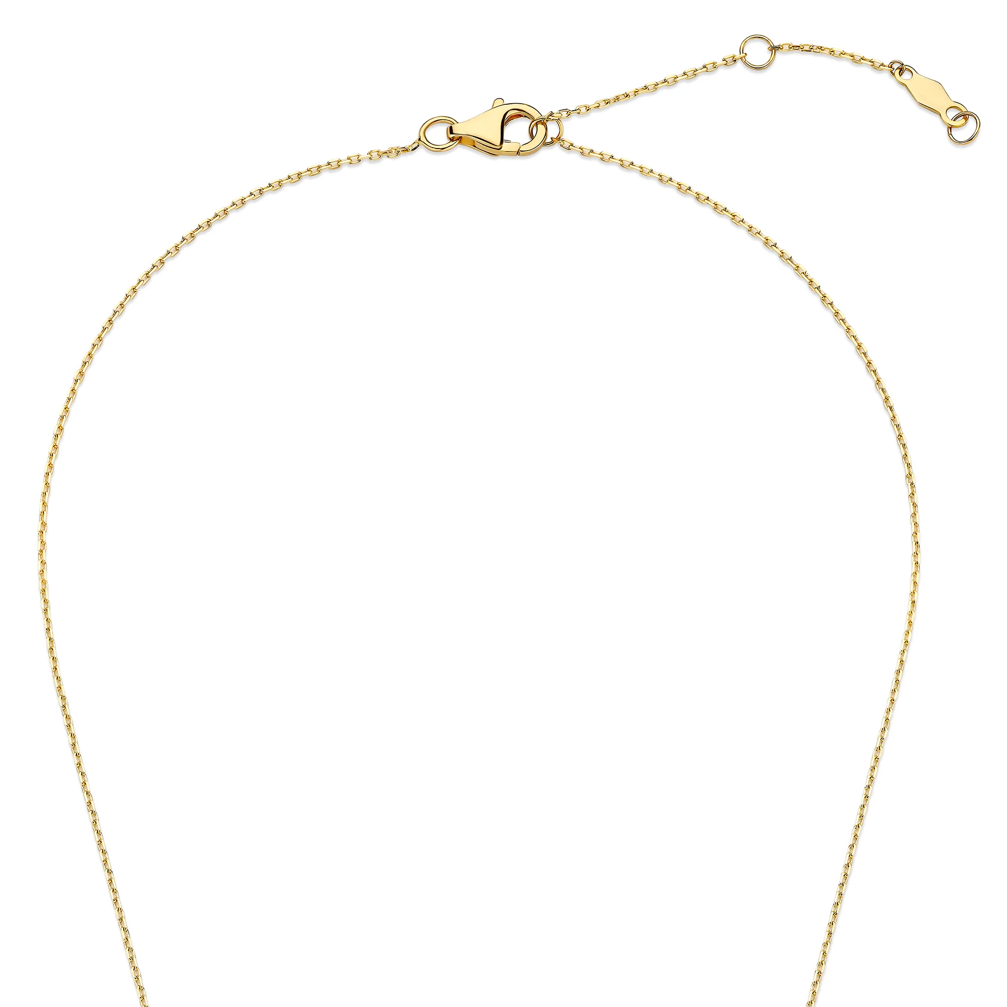 De la Paix Hanaé 14 karat gold necklace with diamond 0.08 carat - Image 8