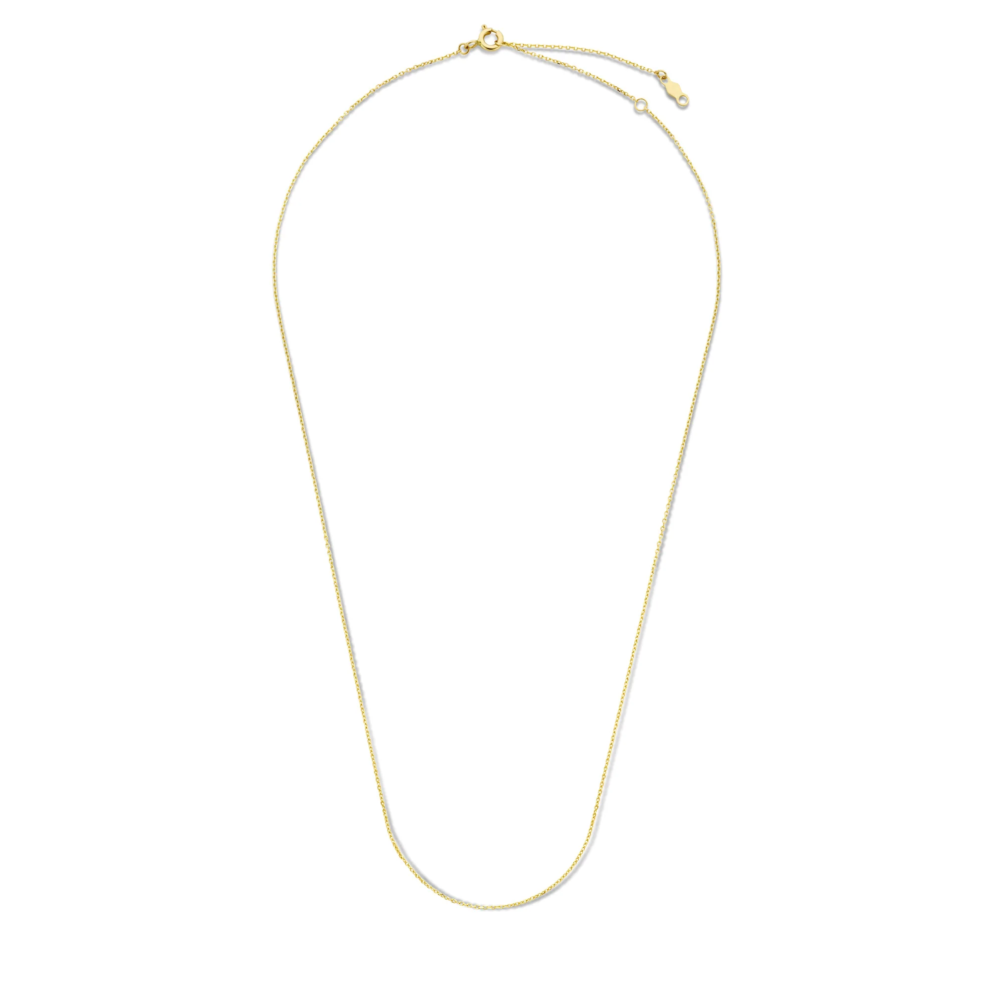 Cadeau d'Isabel 14 karat gold necklace and cube initial charm - Image 6