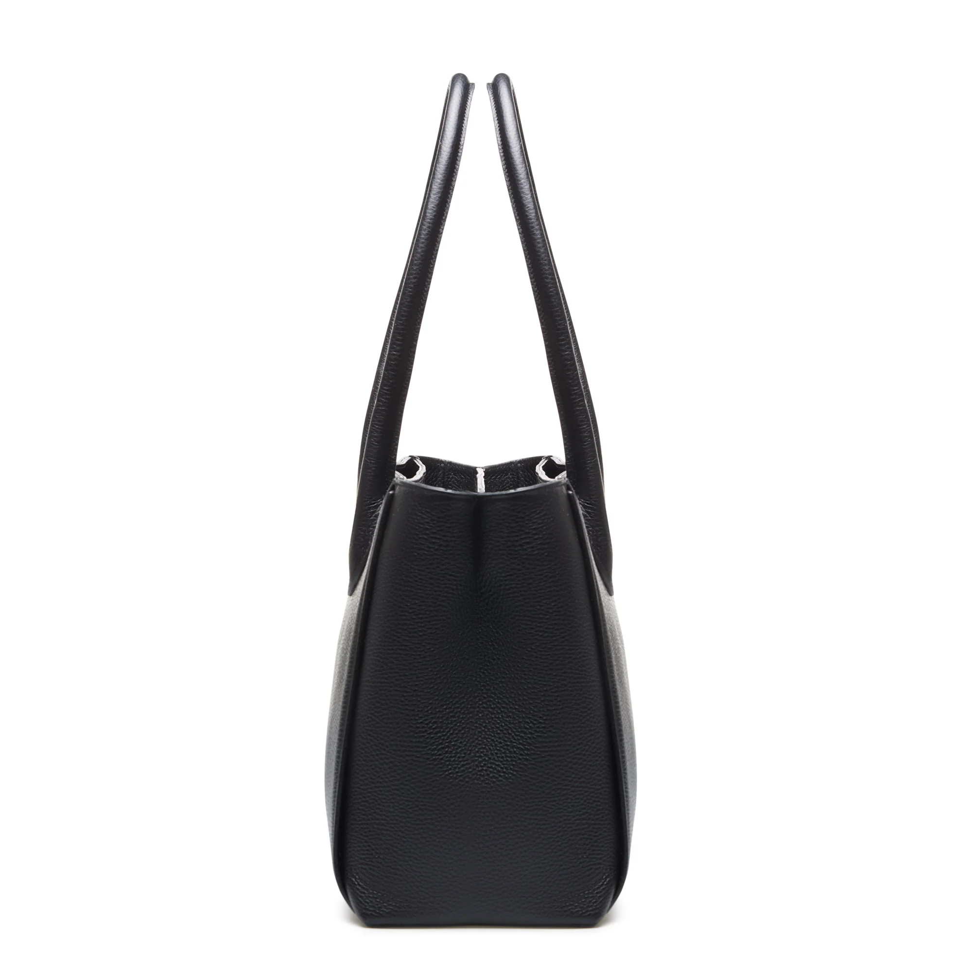 Cadeau d'Isabel black calfskin leather handbag and wallet set - Image 5