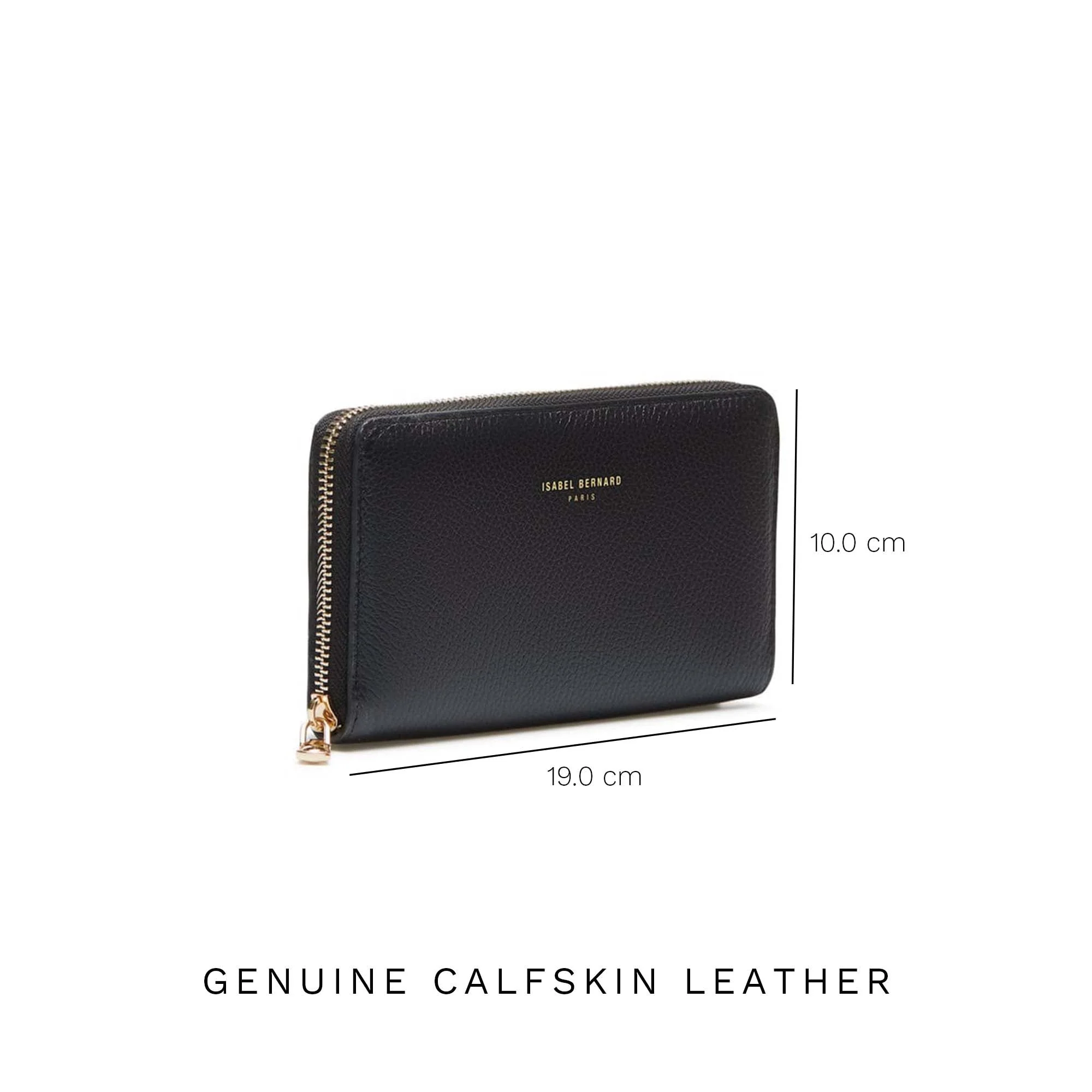 Cadeau d'Isabel black calfskin leather handbag and wallet set - Image 13