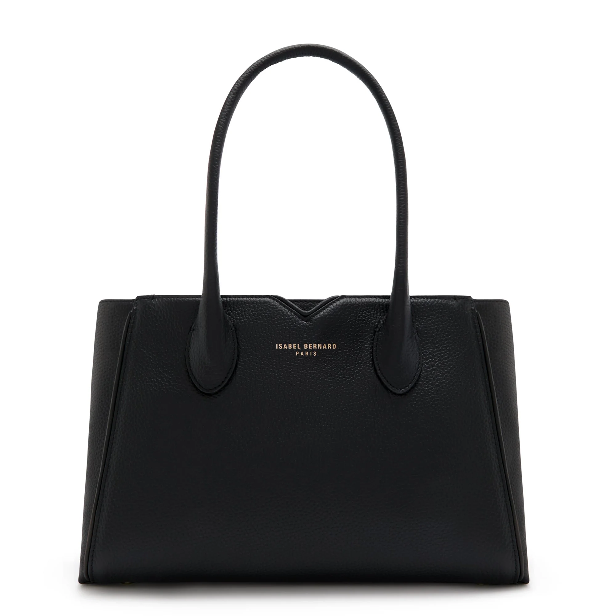Cadeau d'Isabel black calfskin leather handbag and wallet set - Image 4