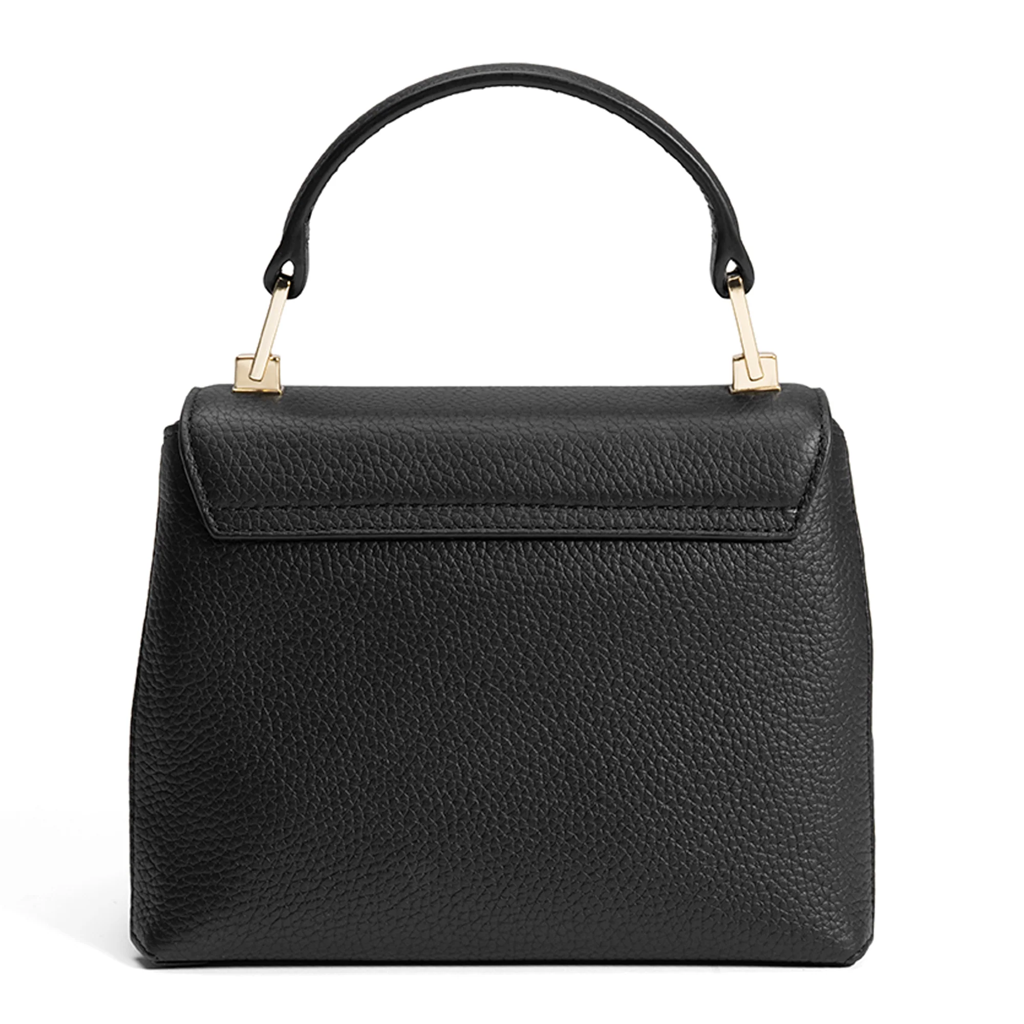 Cadeau d'Isabel black calfskin leather handbag and wallet set - Image 6