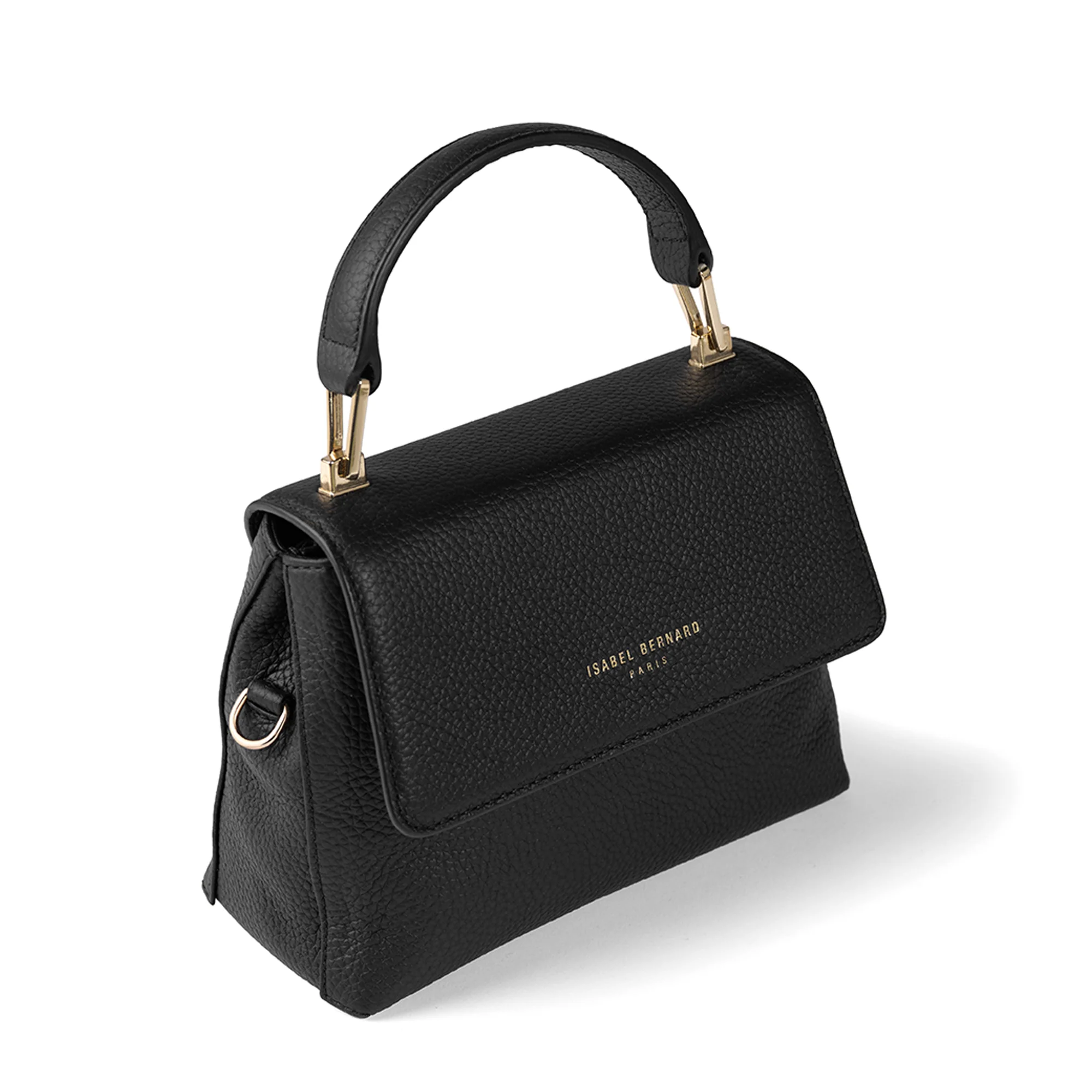 Cadeau d'Isabel black calfskin leather handbag and wallet set - Image 7