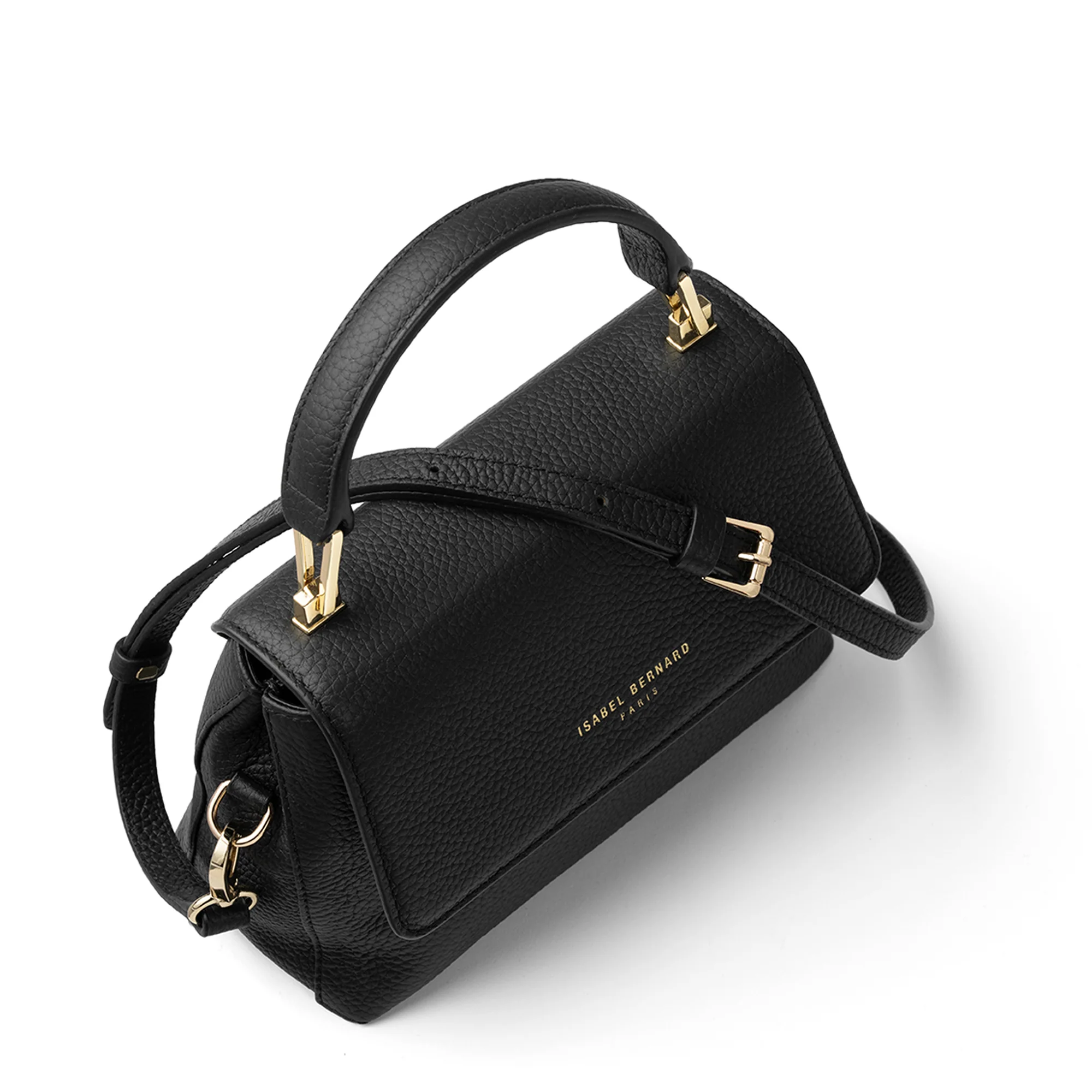 Cadeau d'Isabel black calfskin leather handbag and wallet set - Image 8