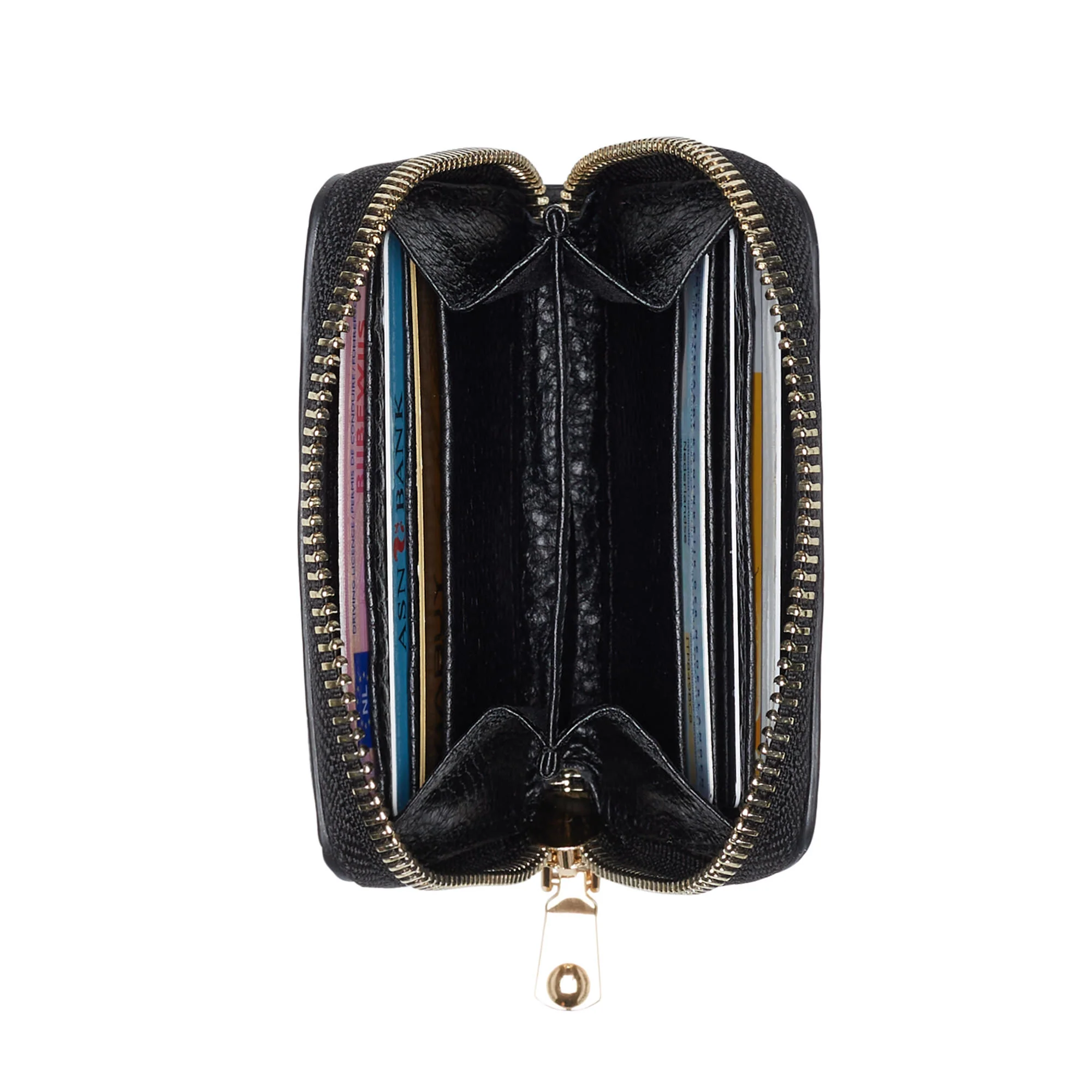 Cadeau d'Isabel black calfskin leather handbag and wallet set - Image 9