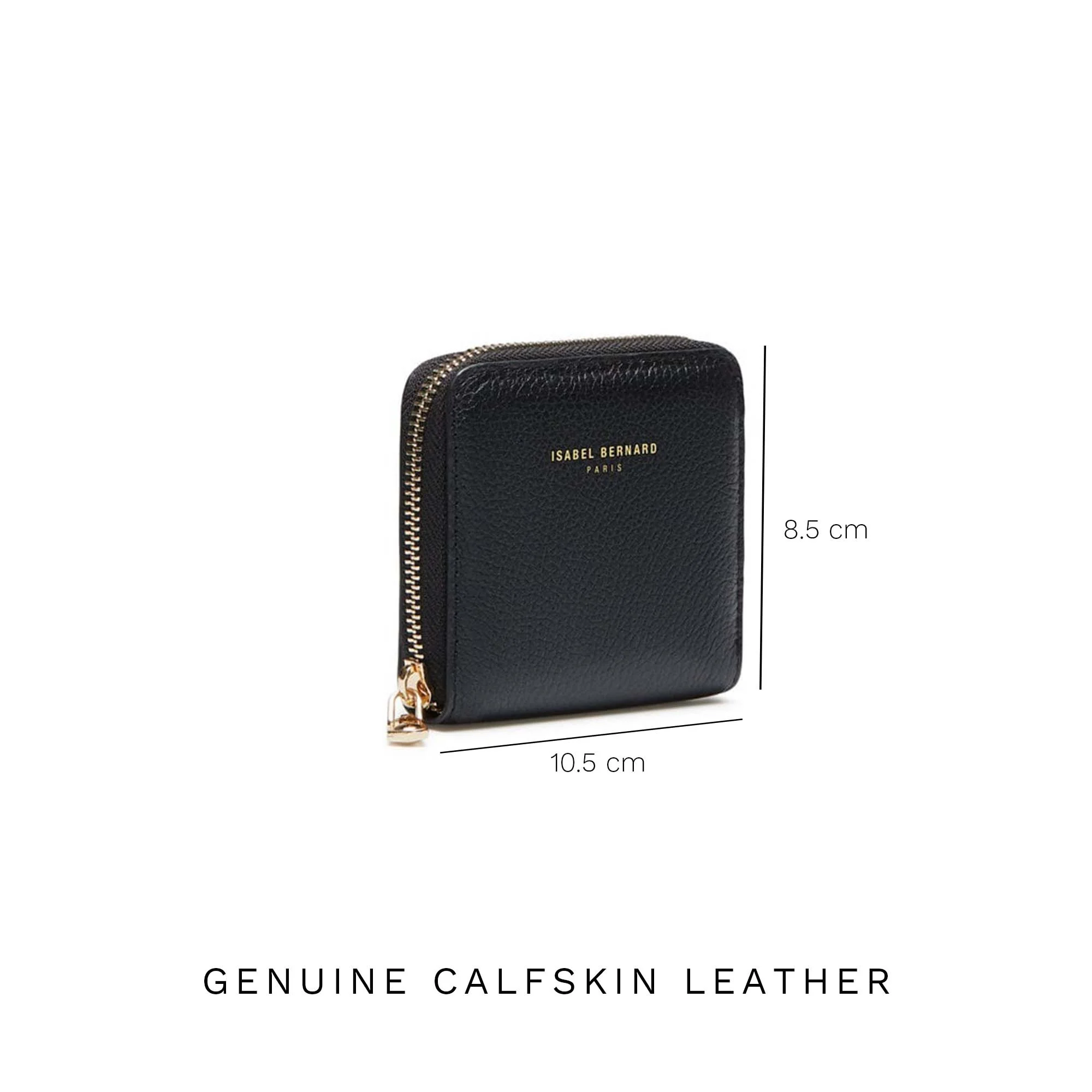 Cadeau d'Isabel black calfskin leather handbag and wallet set - Image 13