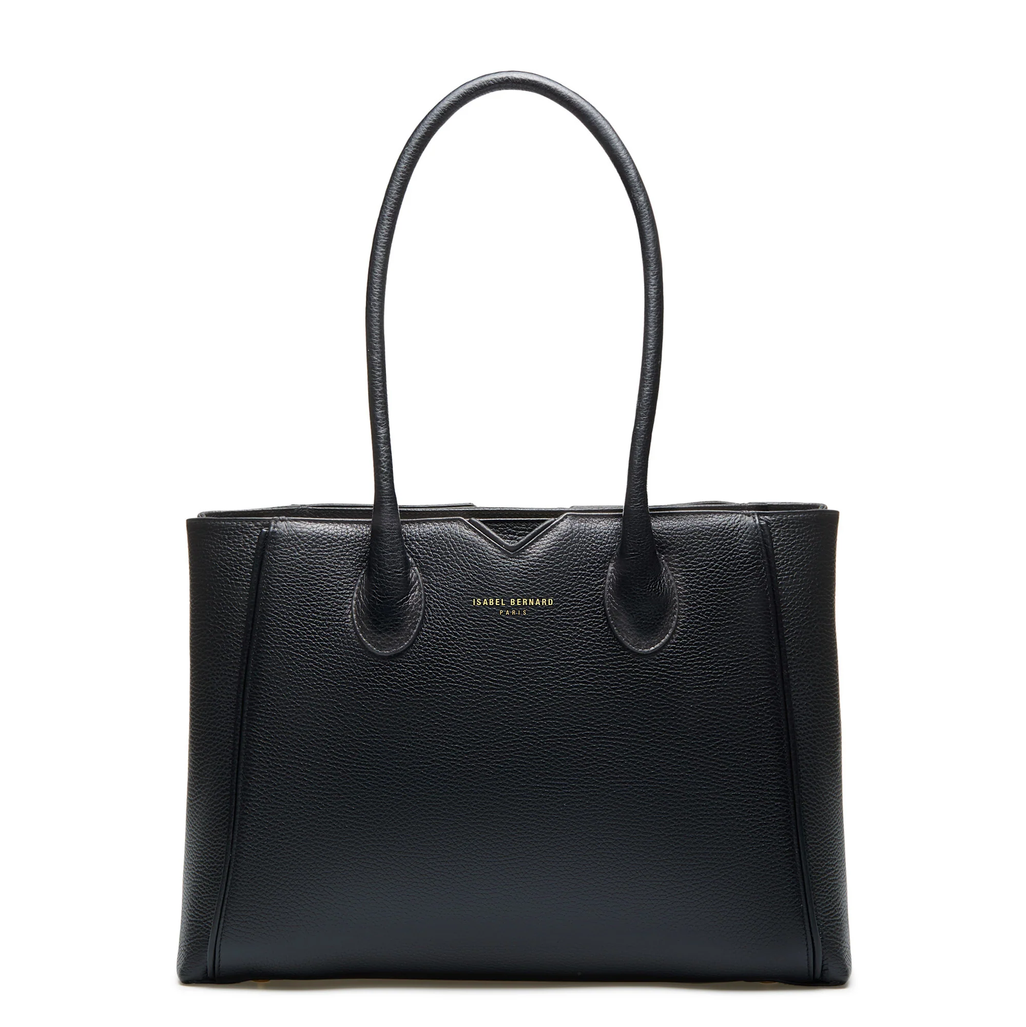 Cadeau d'Isabel black calfskin leather handbag and wallet set - Image 4