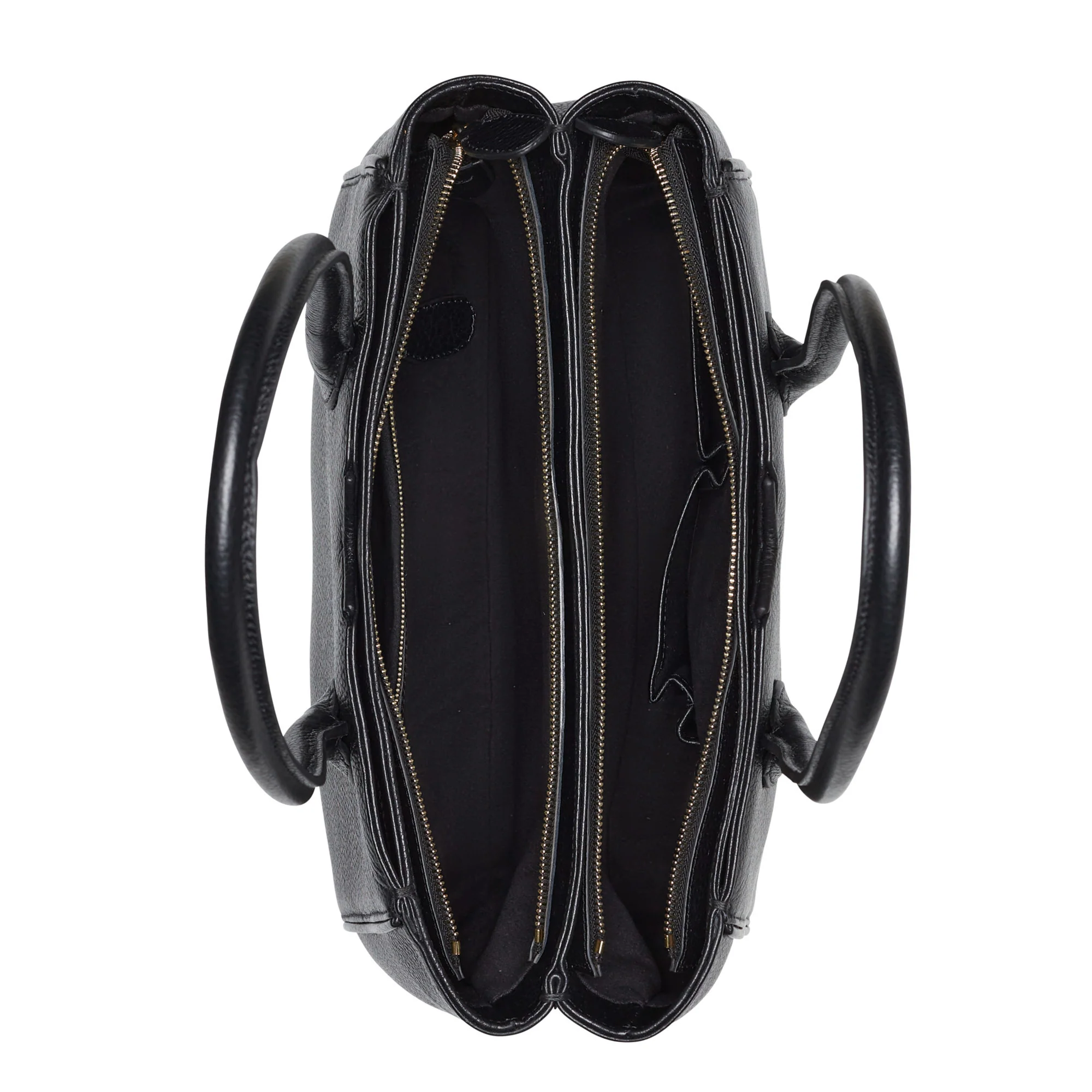 Cadeau d'Isabel black calfskin leather handbag and wallet set - Image 6