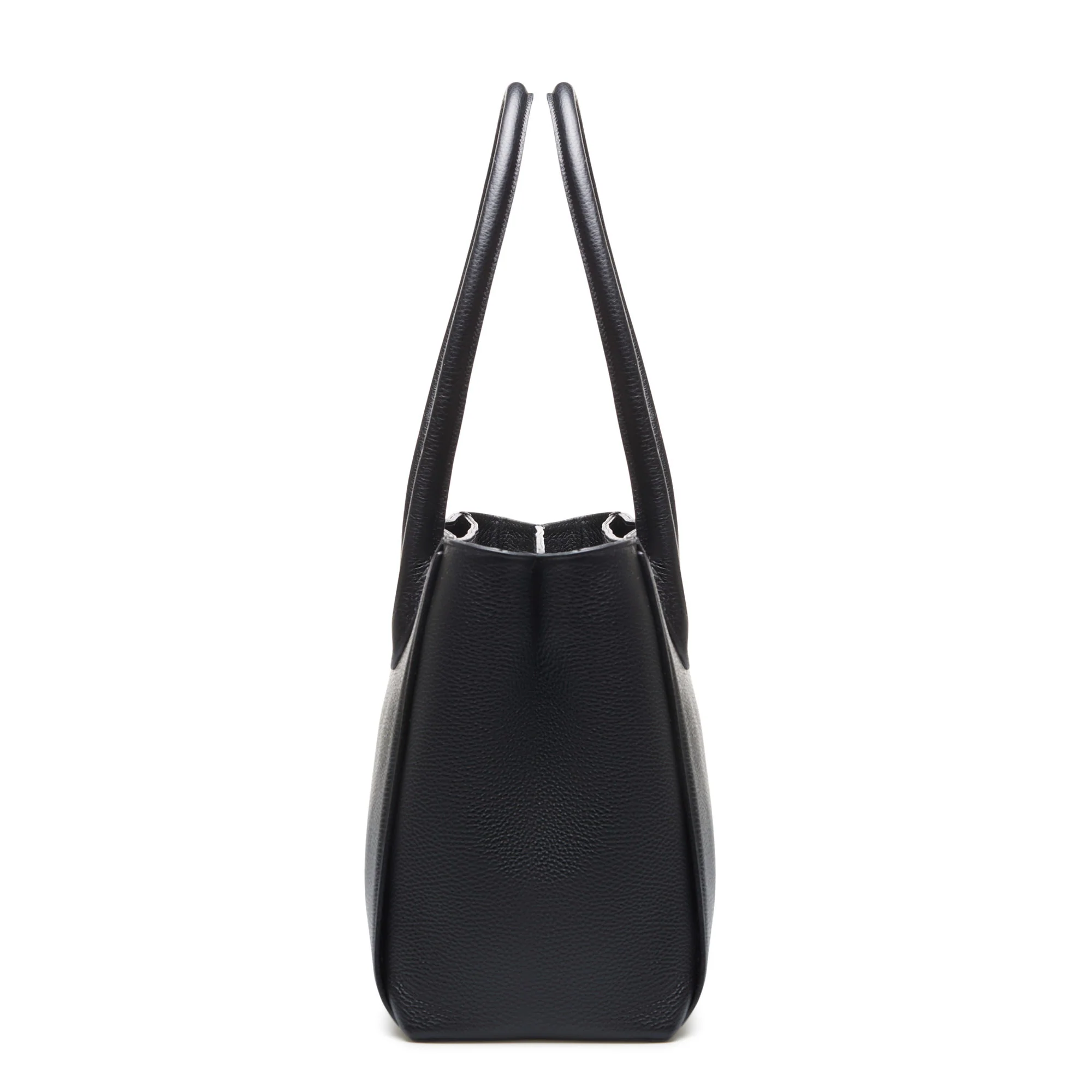 Cadeau d'Isabel black calfskin leather handbag and wallet set - Image 7