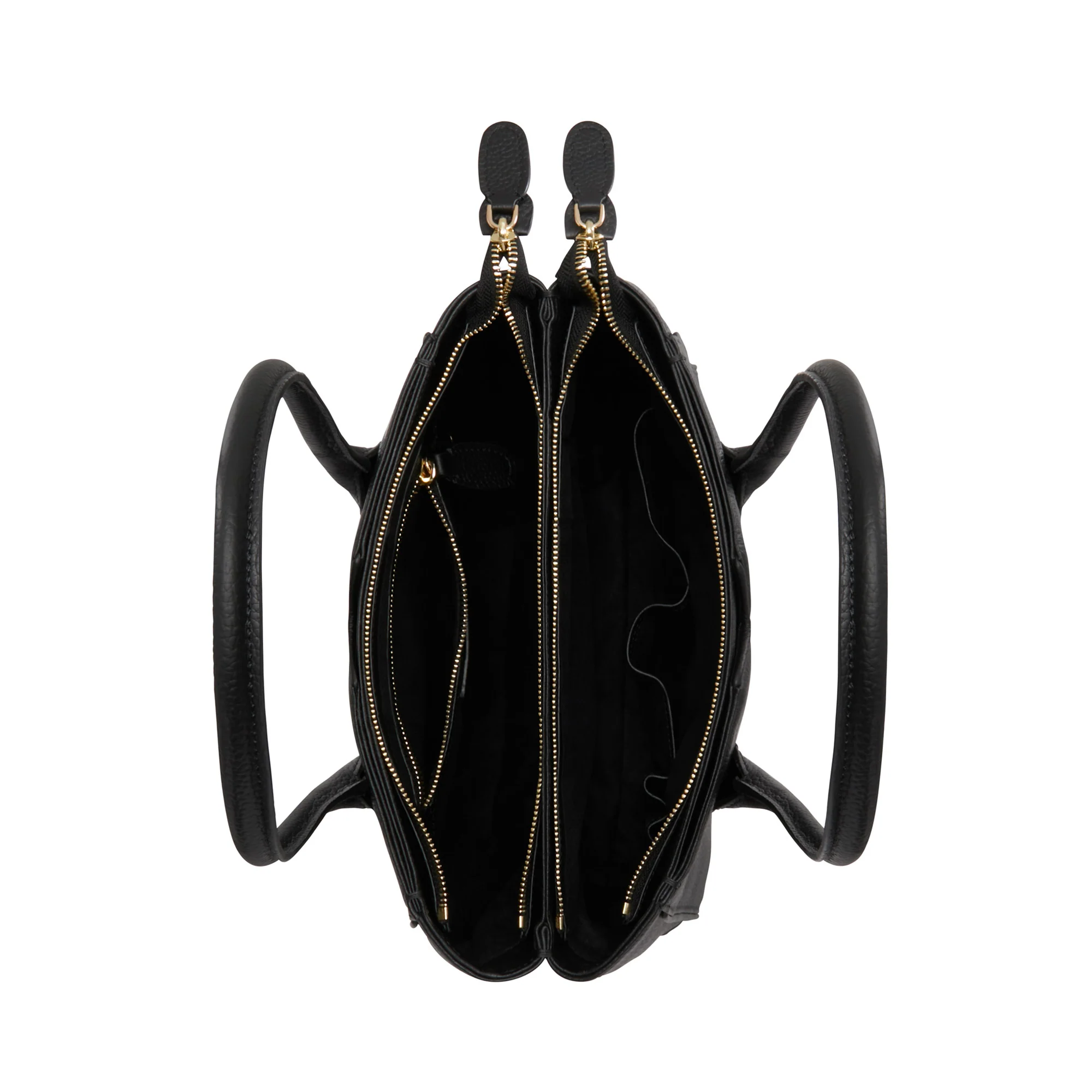 Cadeau d'Isabel black calfskin leather handbag and wallet set - Image 4