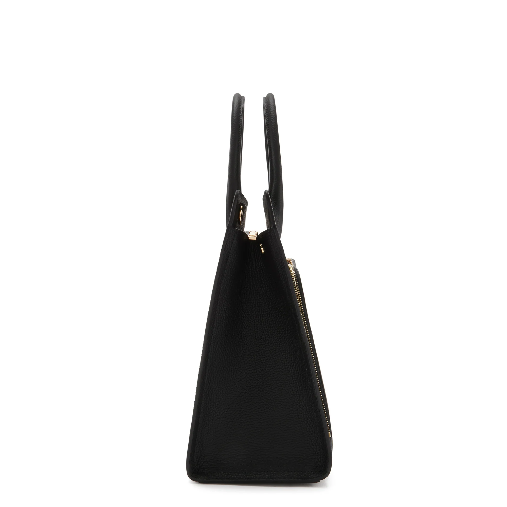 Cadeau d'Isabel black calfskin leather handbag and wallet set - Image 4