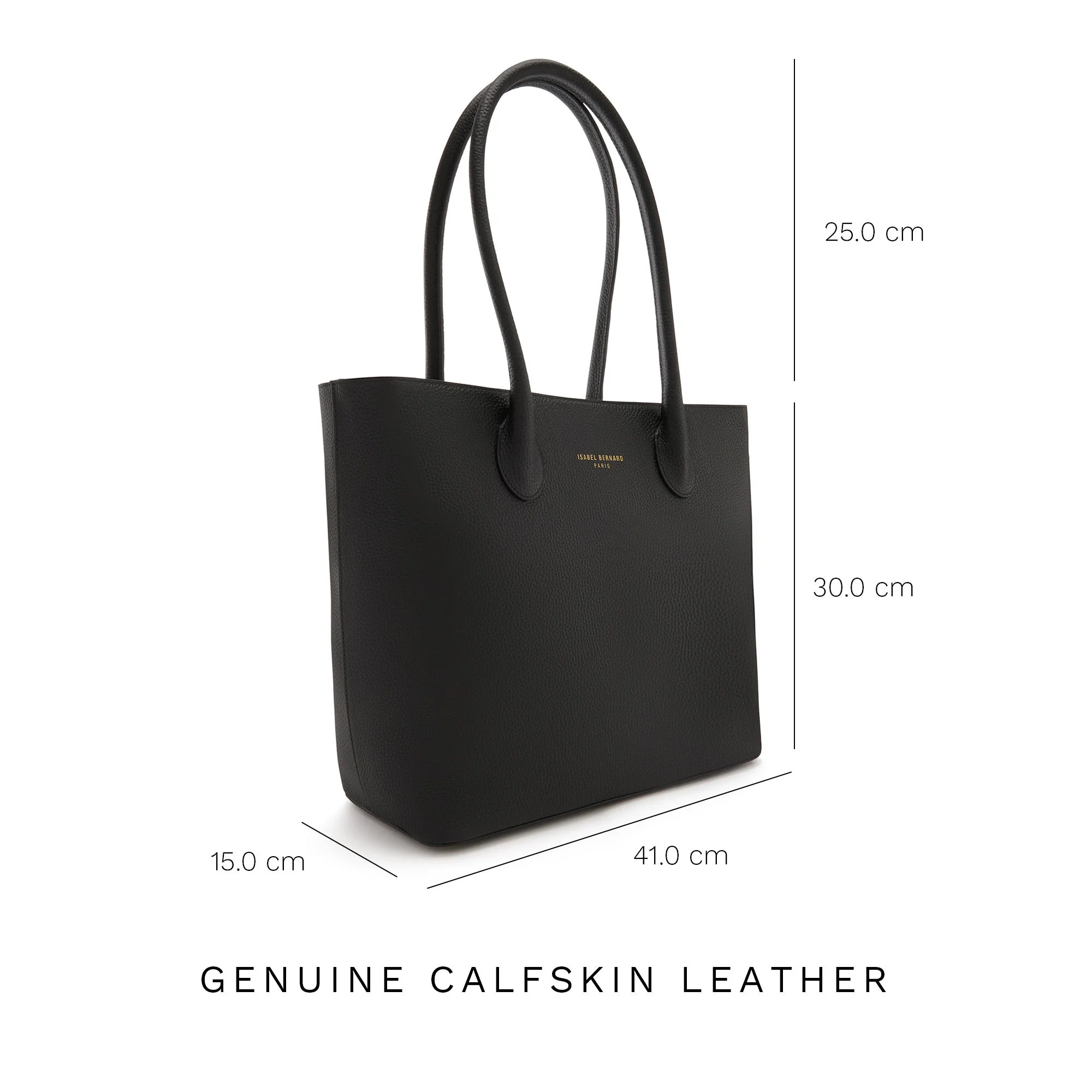 Cadeau d'Isabel black calfskin leather shopper and wallet set - Image 13