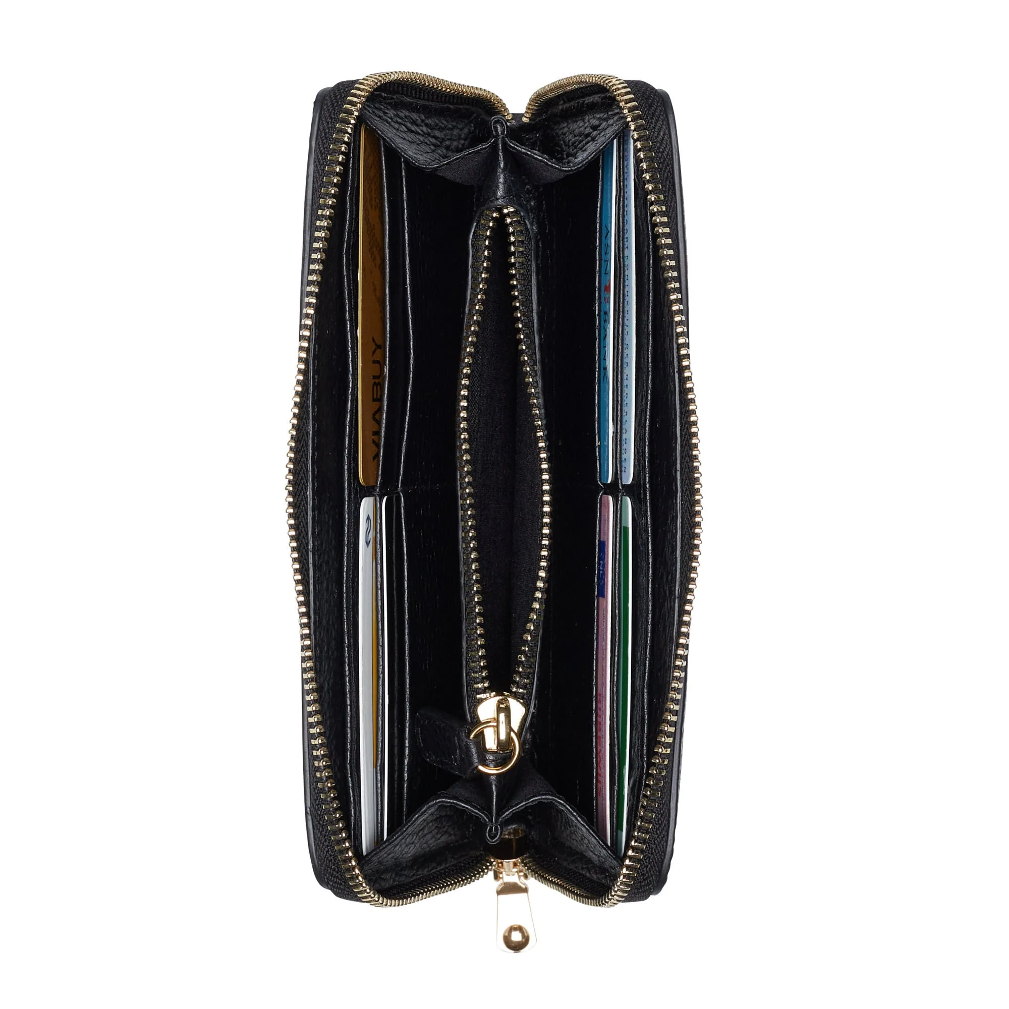Cadeau d'Isabel black calfskin leather shopper and wallet set - Image 12