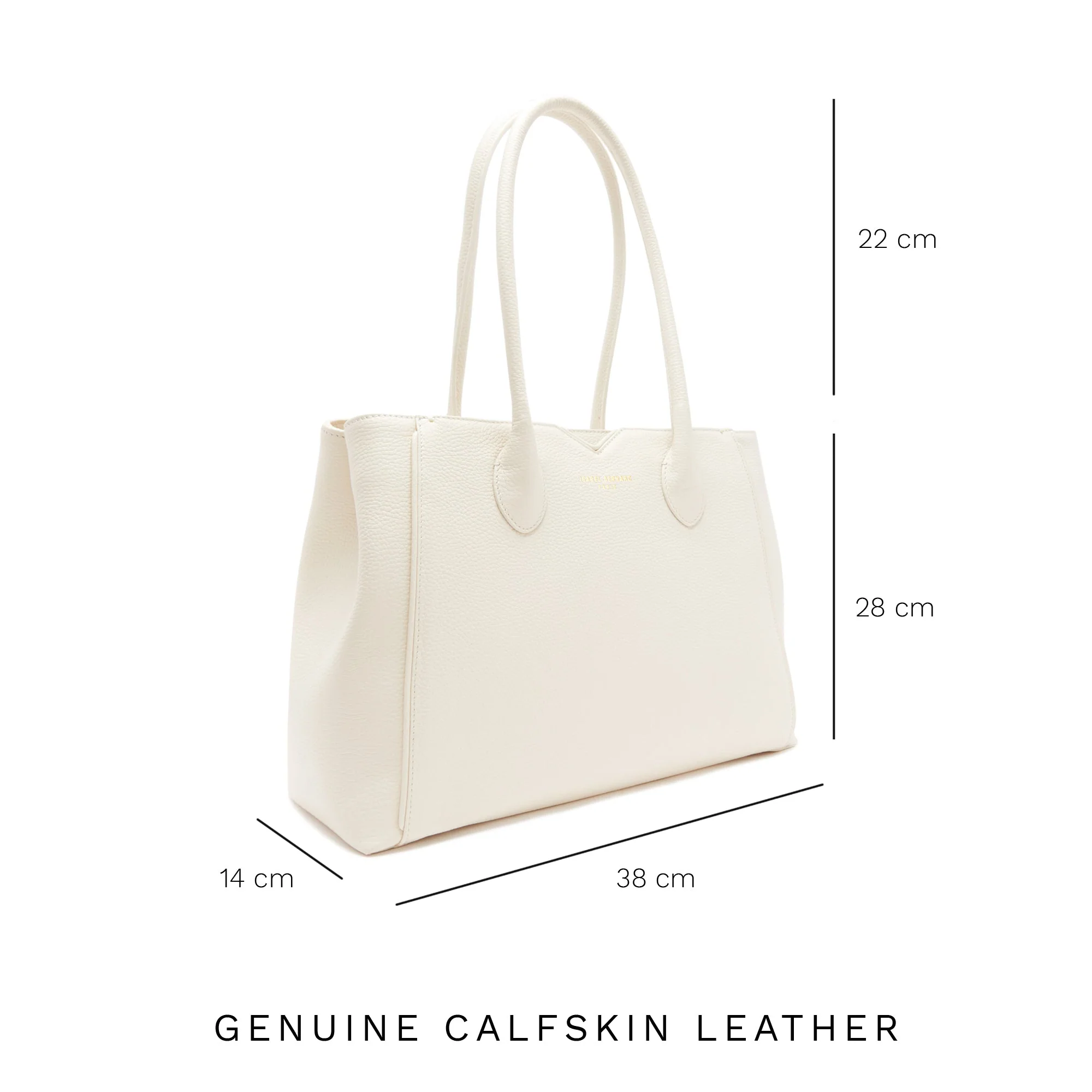 Cadeau d'Isabel cream calfskin leather handbag and wallet set - Image 13