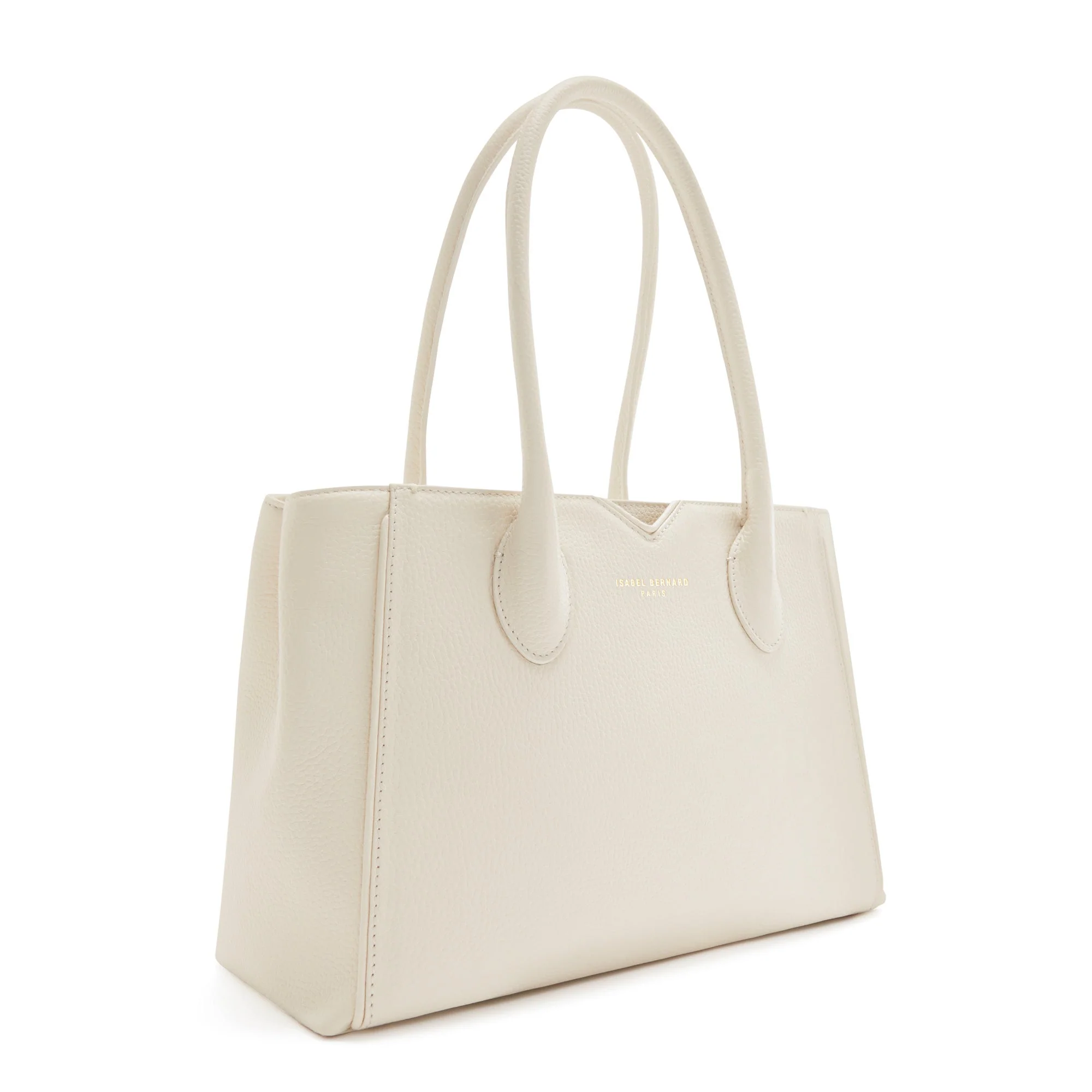 Cadeau d'Isabel cream calfskin leather handbag and wallet set - Image 5