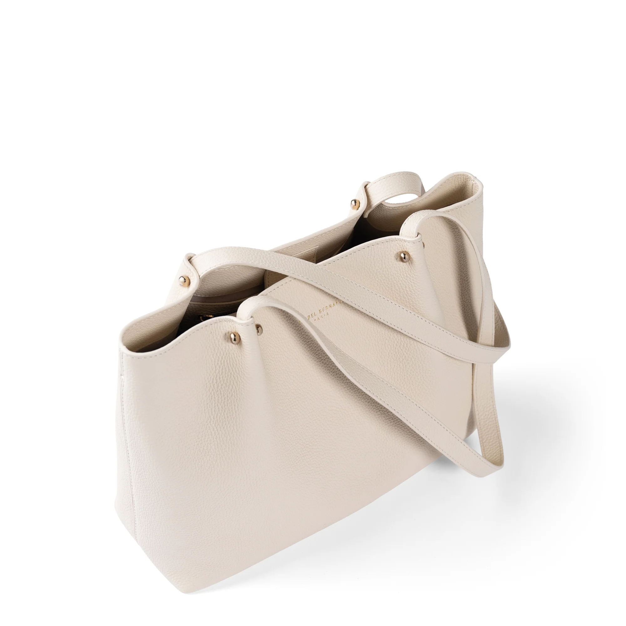 Cadeau d'Isabel cream calfskin leather shopper and wallet set - Image 7