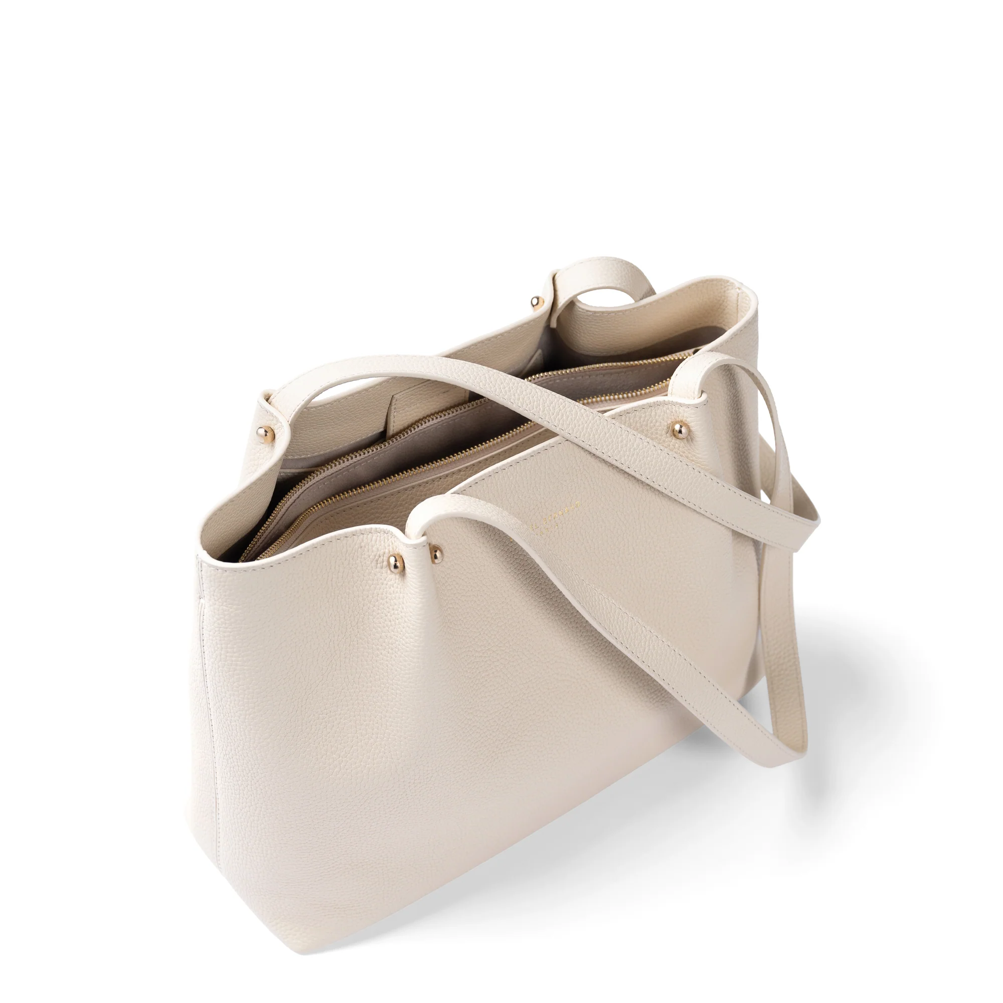 Cadeau d'Isabel cream calfskin leather shopper and wallet set - Image 8