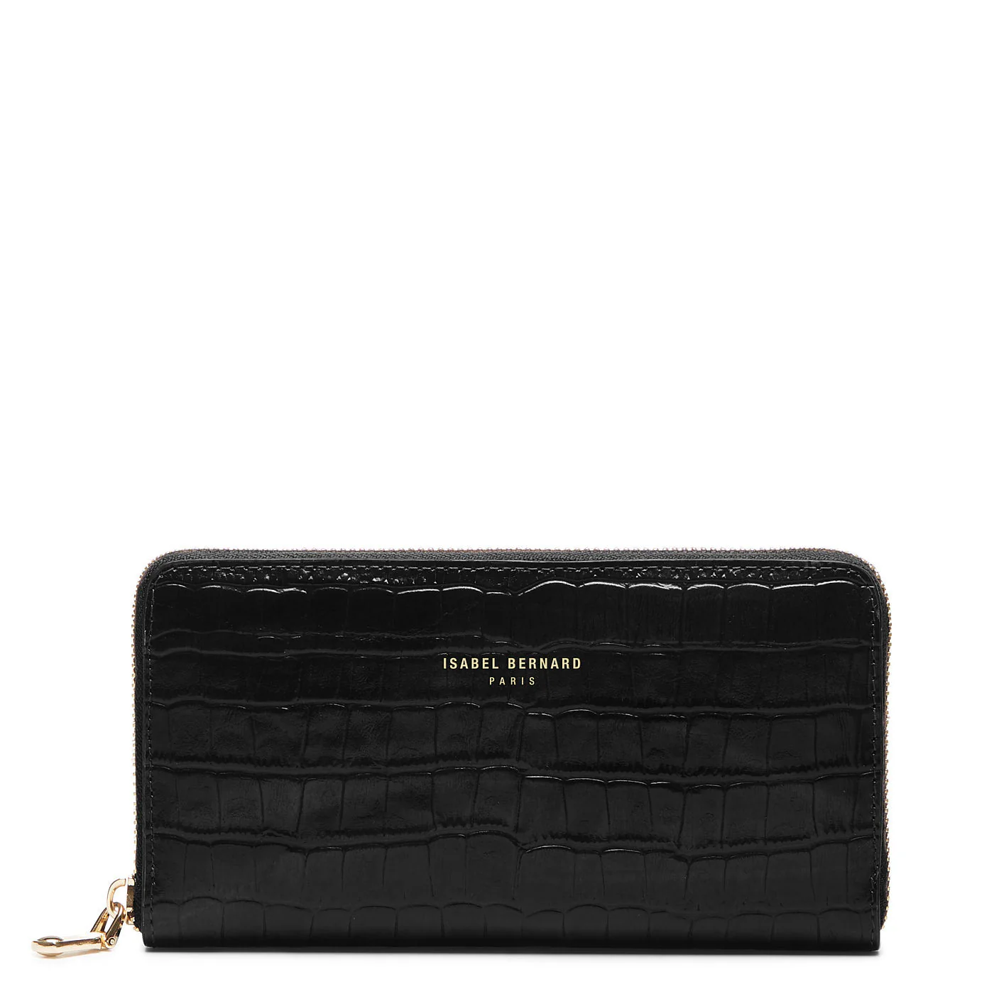 Cadeau d'Isabel croco black calfskin leather handbag and wallet set - Image 9