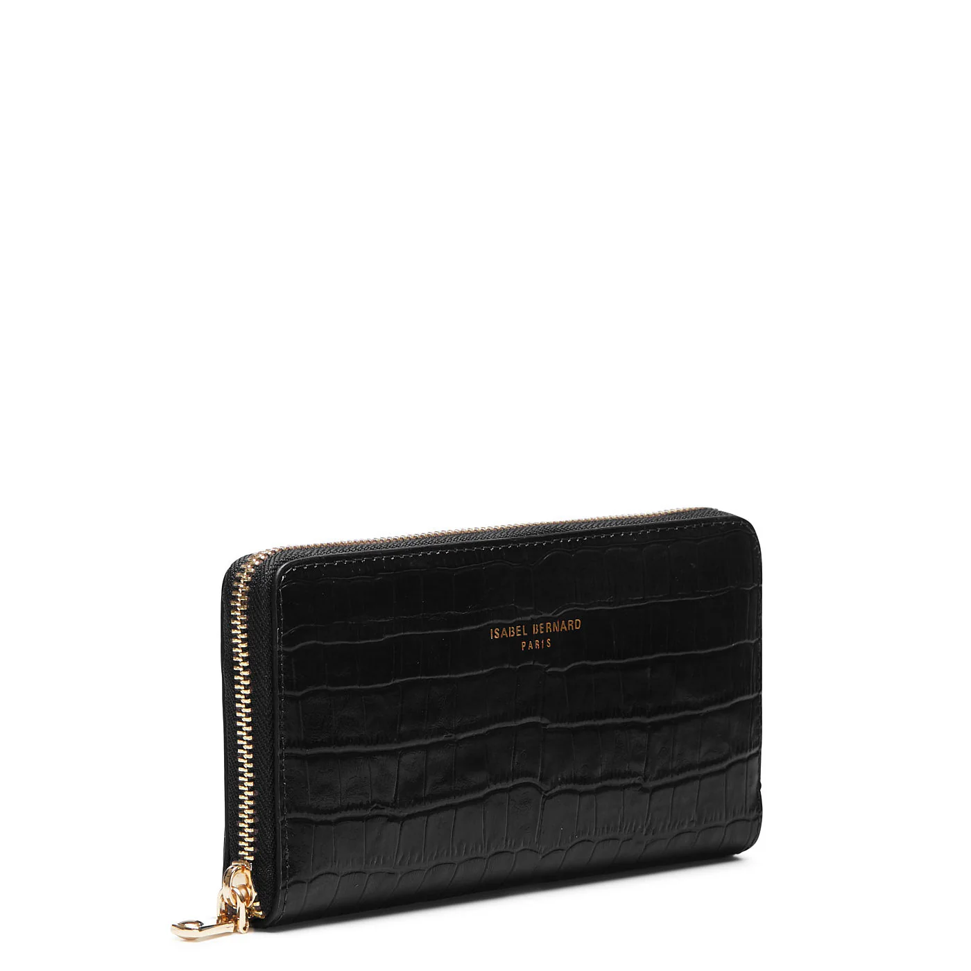 Cadeau d'Isabel croco black calfskin leather handbag and wallet set - Image 9