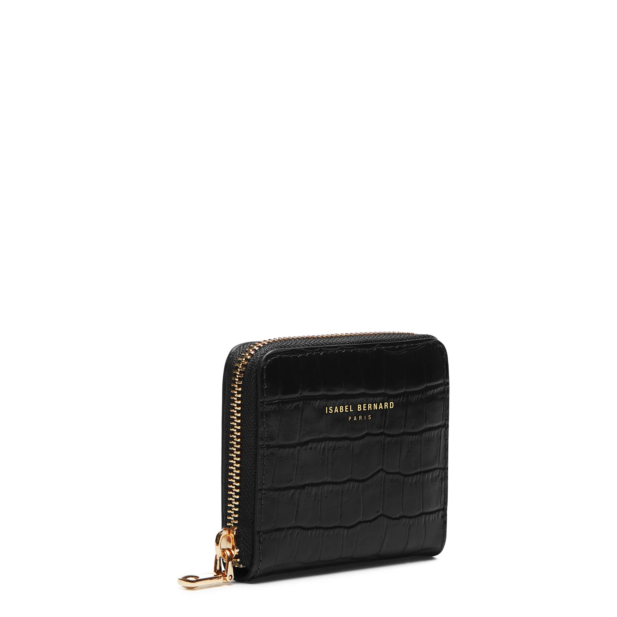 Cadeau d'Isabel croco black calfskin leather handbag and wallet set - Image 10