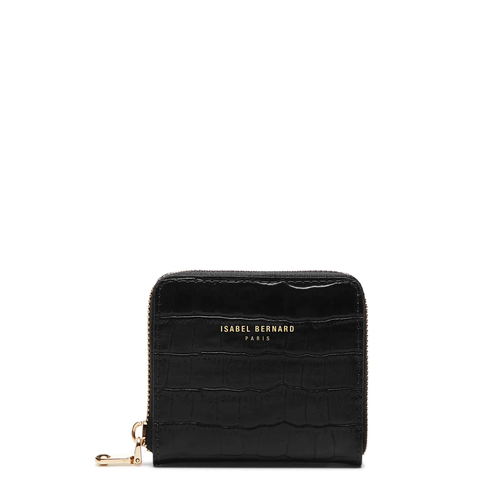 Cadeau d'Isabel croco black calfskin leather handbag and wallet set - Image 9