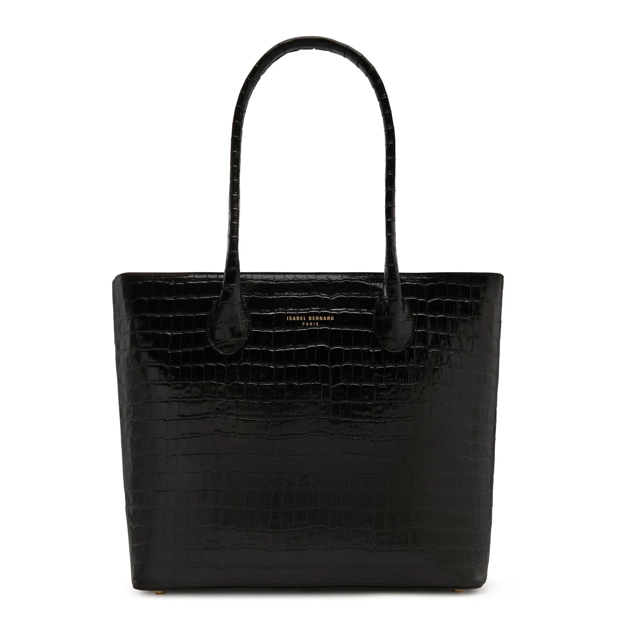 Cadeau d'Isabel croco black calfskin leather shopper & cardholder set - Image 5