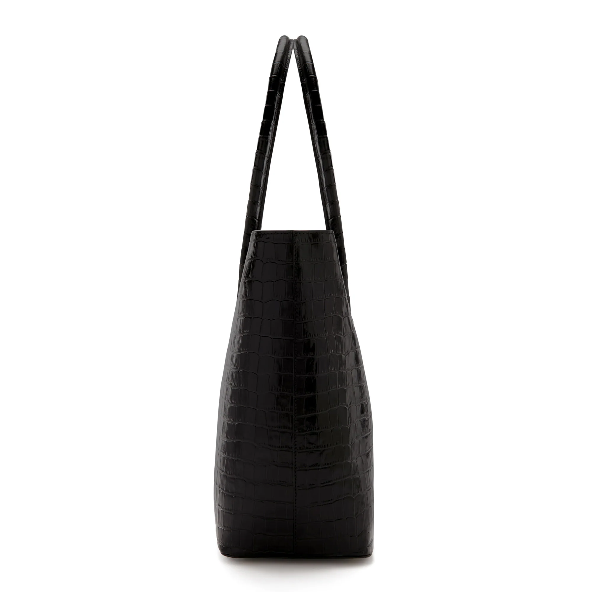 Cadeau d'Isabel croco black calfskin leather shopper & cardholder set - Image 8