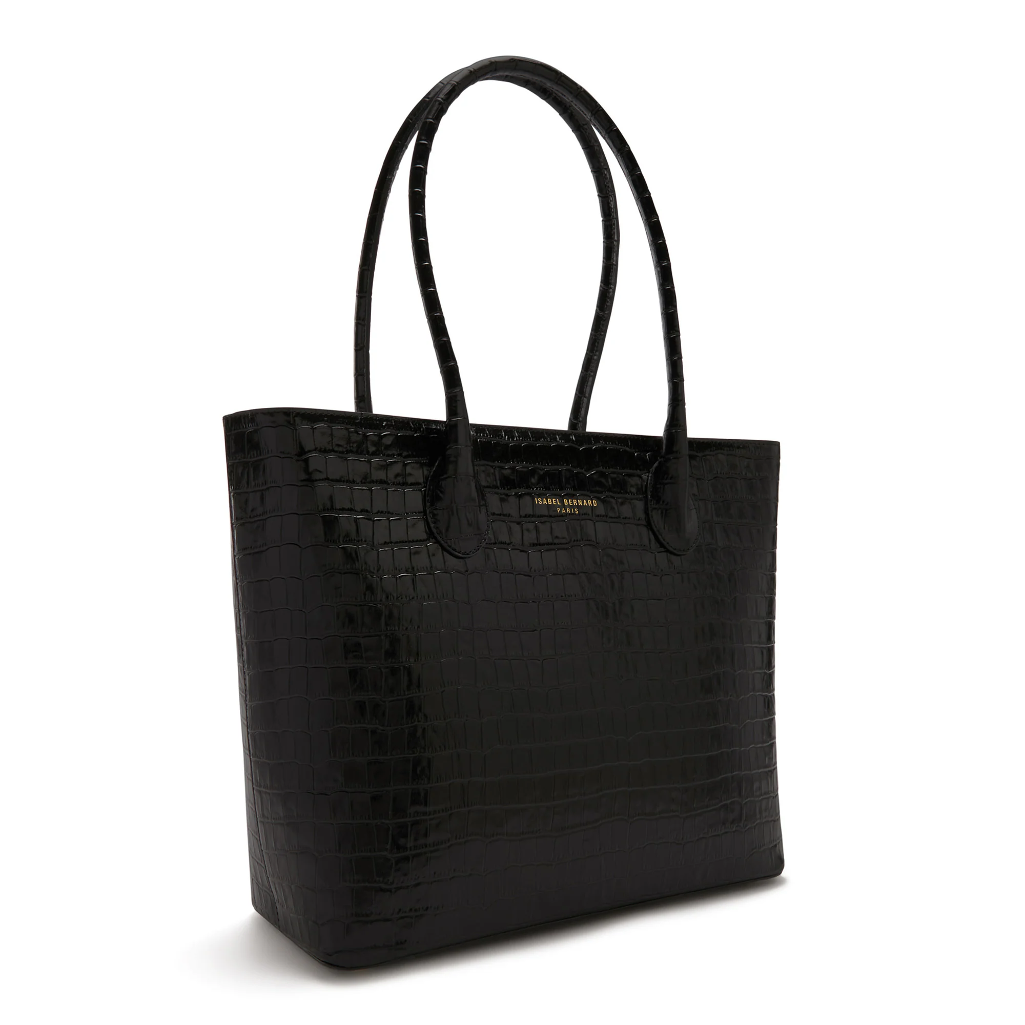 Cadeau d'Isabel croco black calfskin leather shopper & cardholder set - Image 9