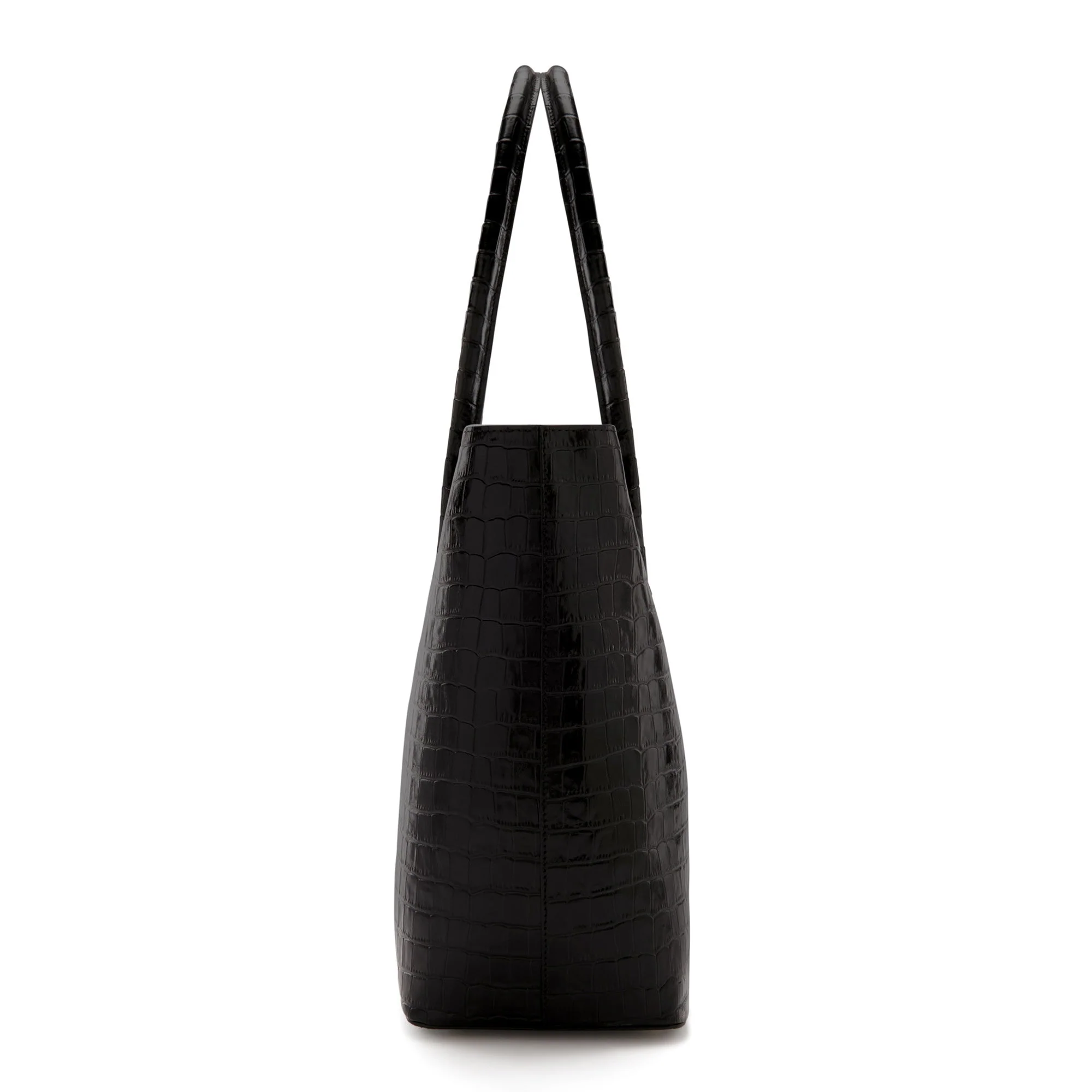 Cadeau d'Isabel croco black calfskin leather shopper and wallet set - Image 6