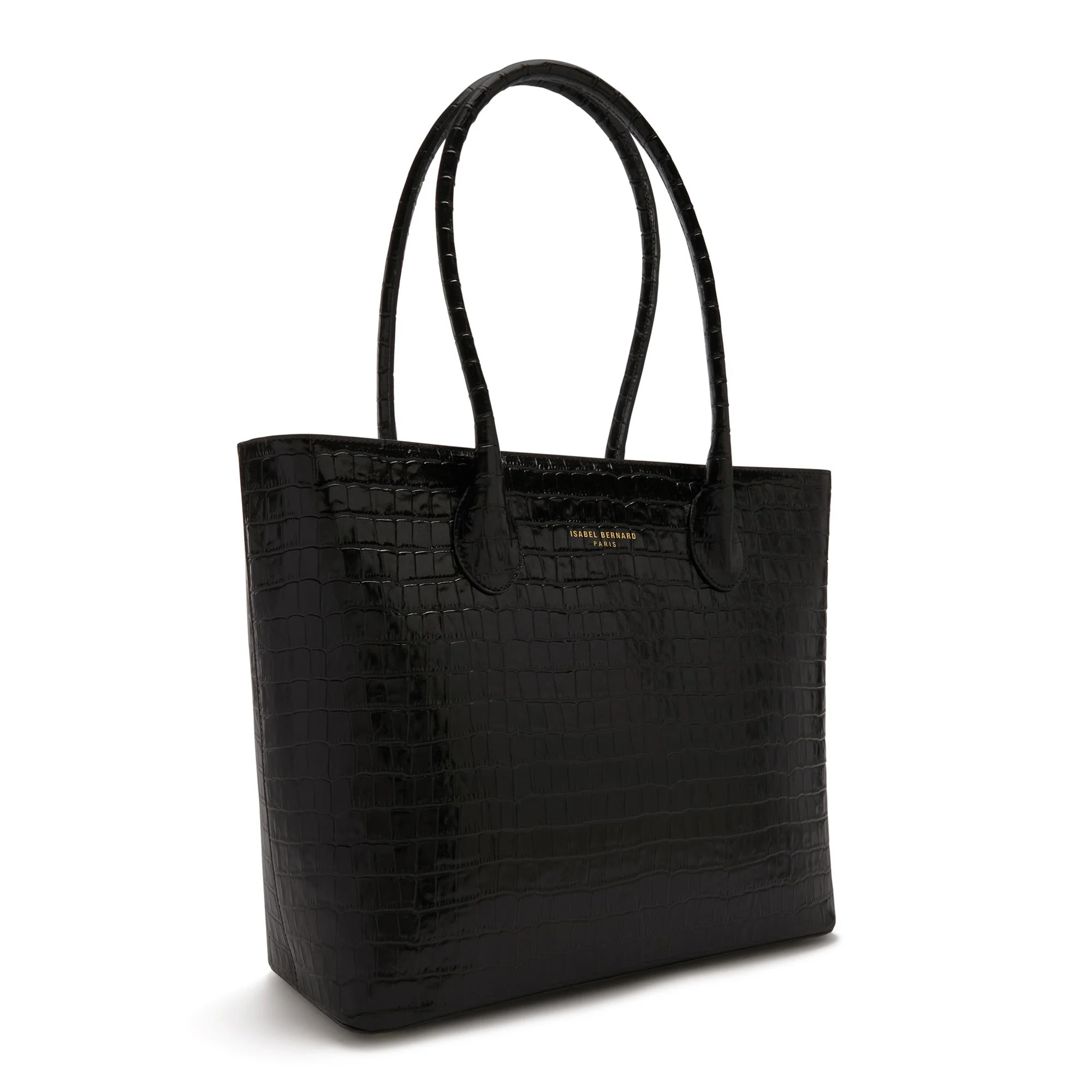 Cadeau d'Isabel croco black calfskin leather shopper and wallet set - Image 5