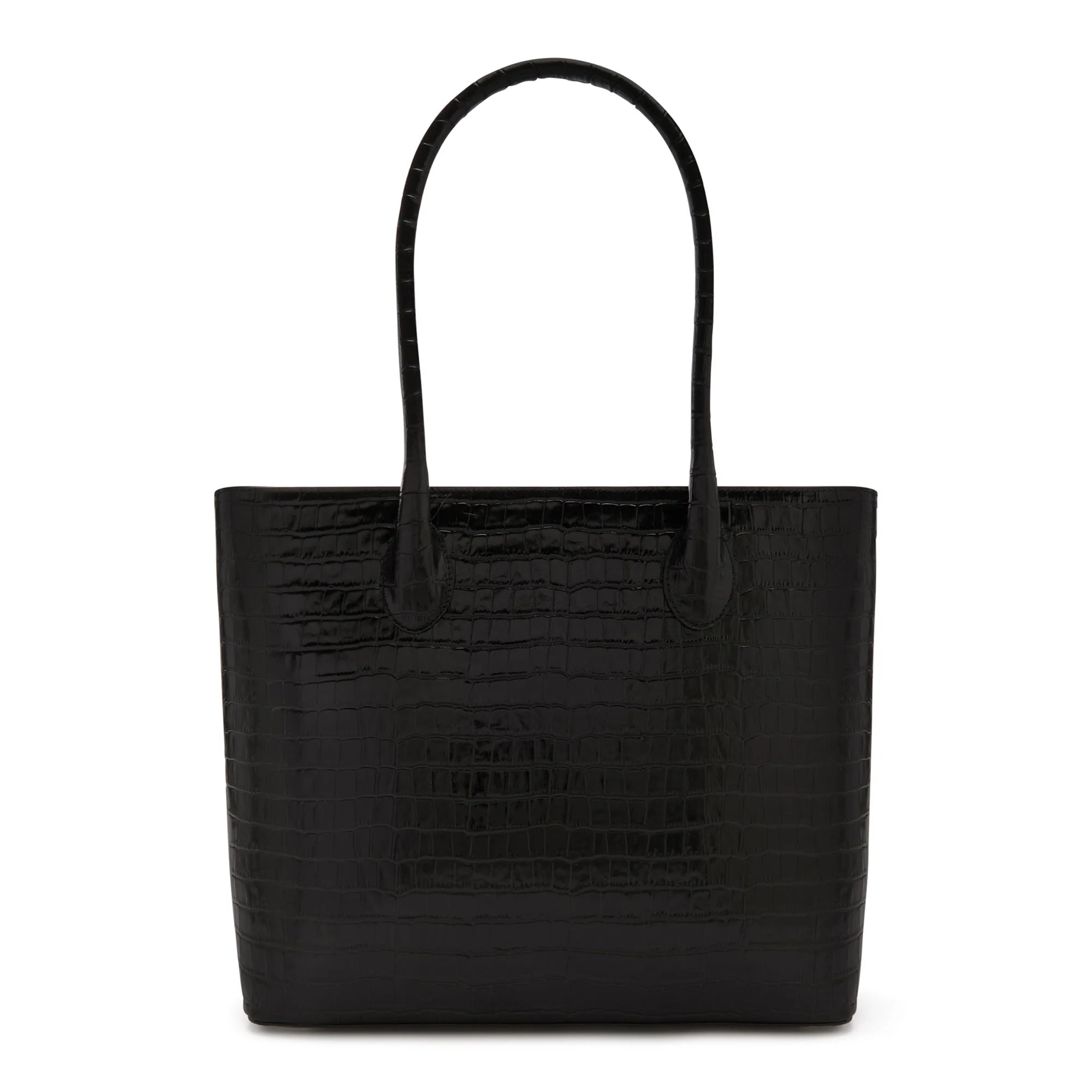 Cadeau d'Isabel croco black calfskin leather shopper and wallet set - Image 7