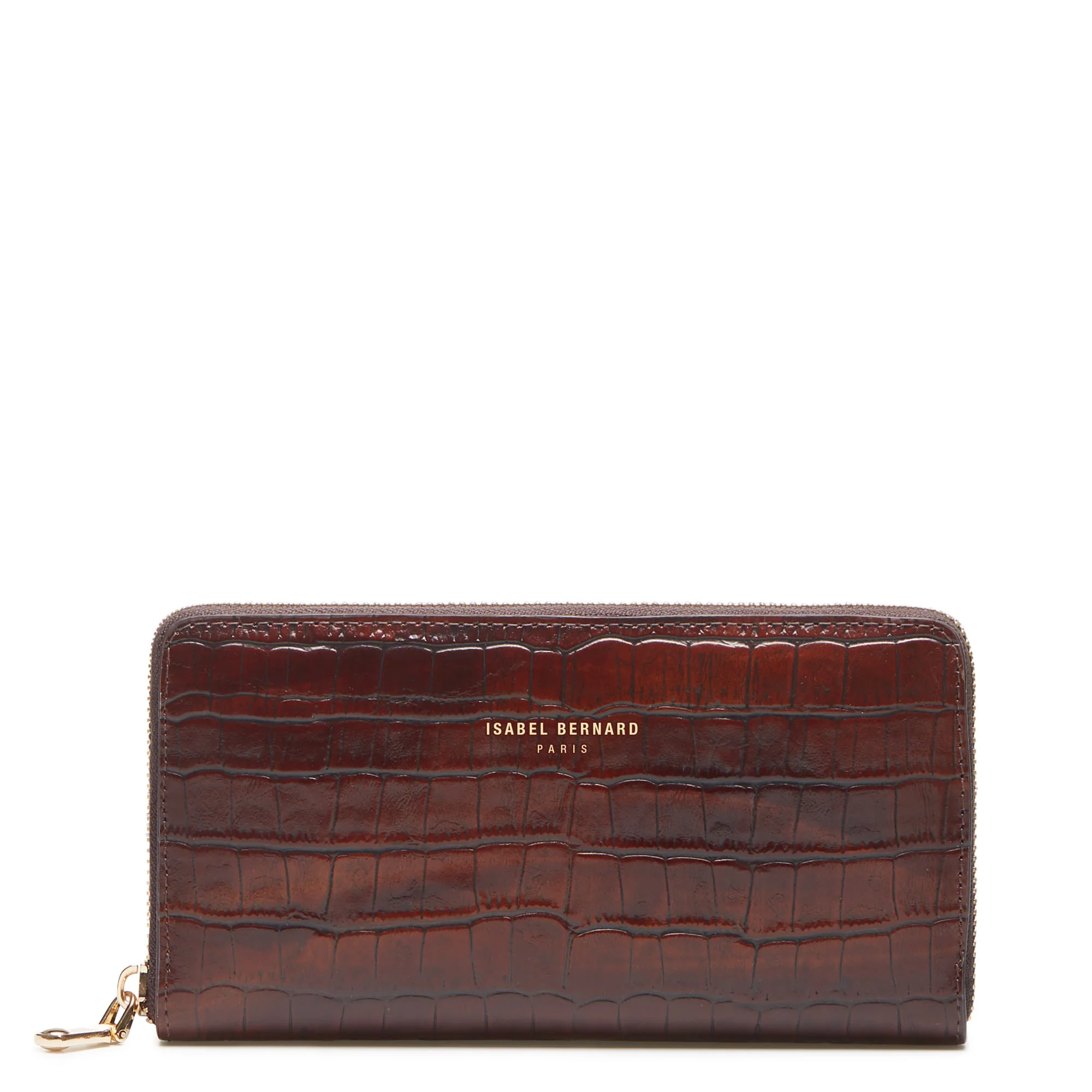 Cadeau d'Isabel croco brown calfskin leather handbag and wallet set - Image 11