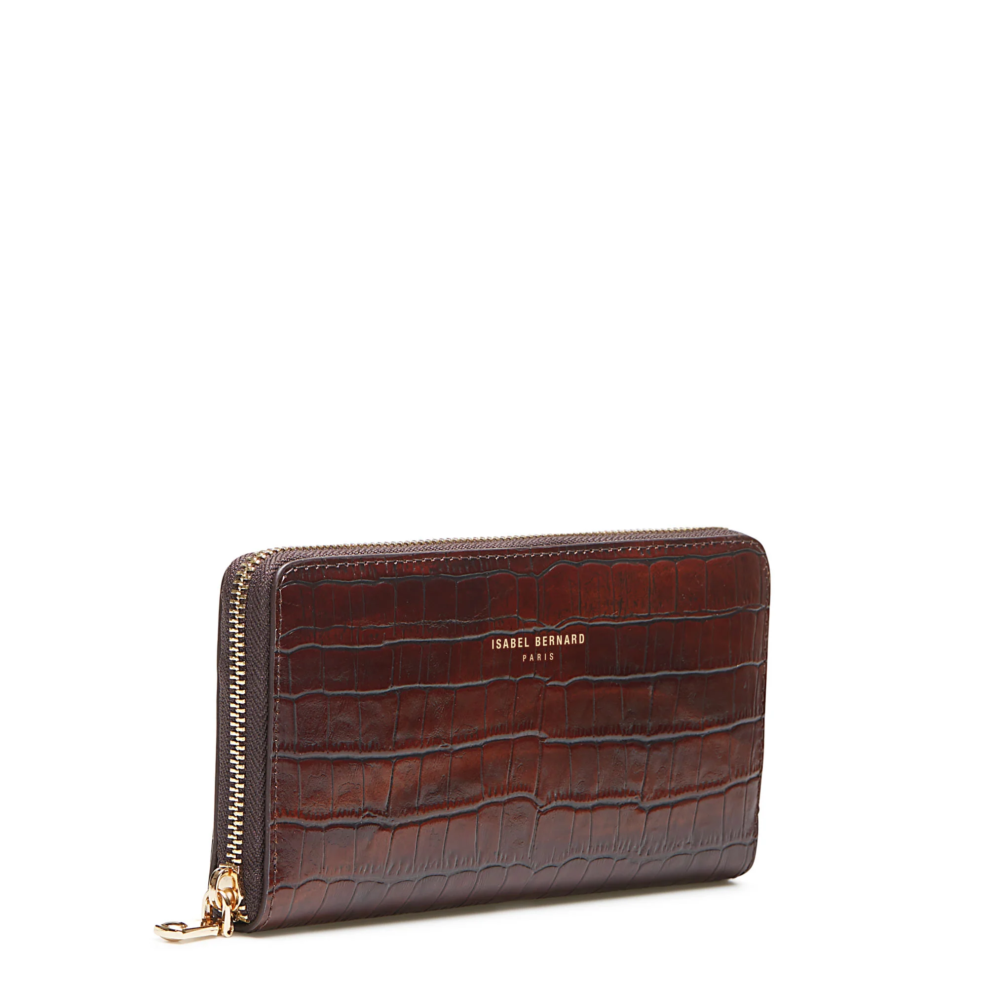 Cadeau d'Isabel croco brown calfskin leather handbag and wallet set - Image 12