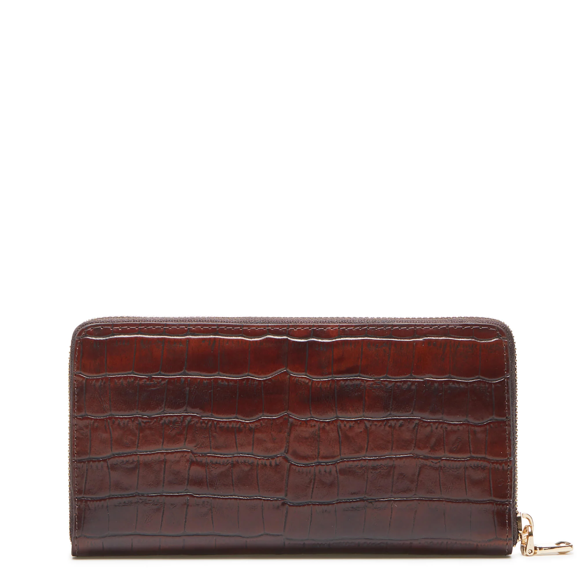 Cadeau d'Isabel croco brown calfskin leather handbag and wallet set - Image 13