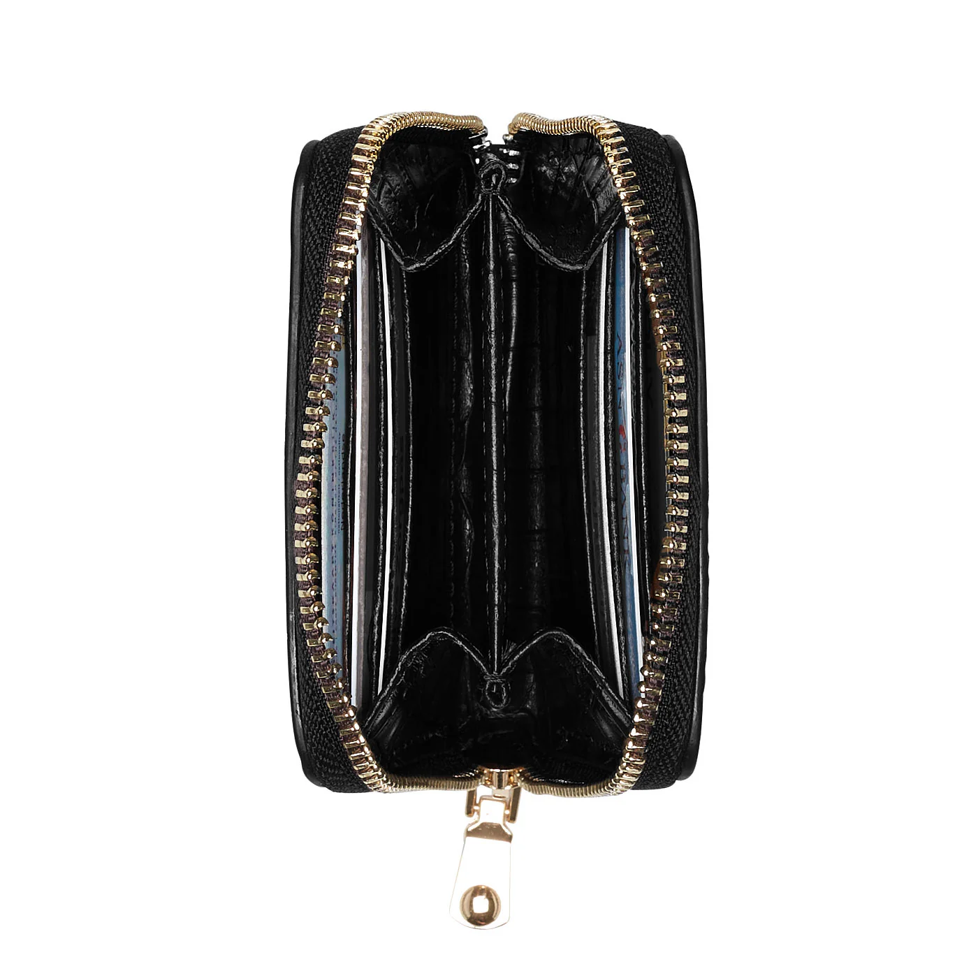 Cadeau d'Isabel croco black calfskin leather handbag and wallet set - Image 13