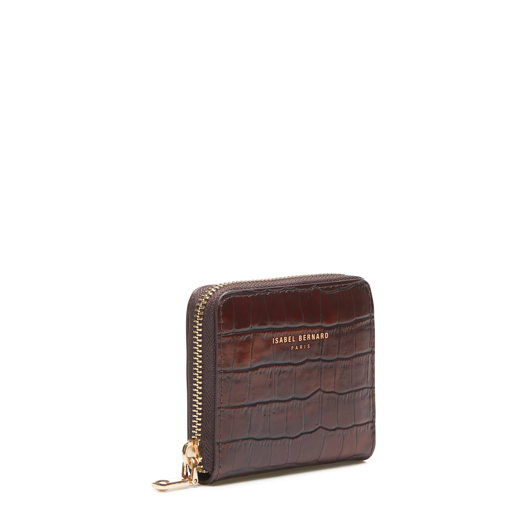Cadeau d'Isabel croco brown calfskin leather handbag and wallet set - Image 10