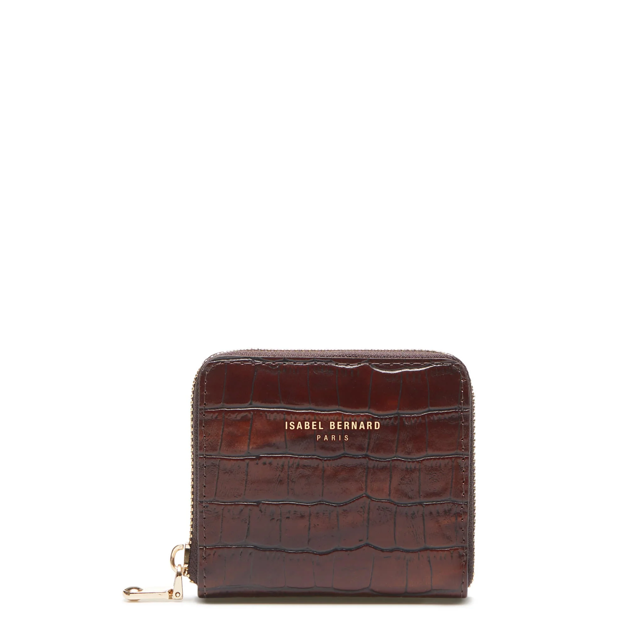 Cadeau d'Isabel croco brown calfskin leather handbag and wallet set - Image 9