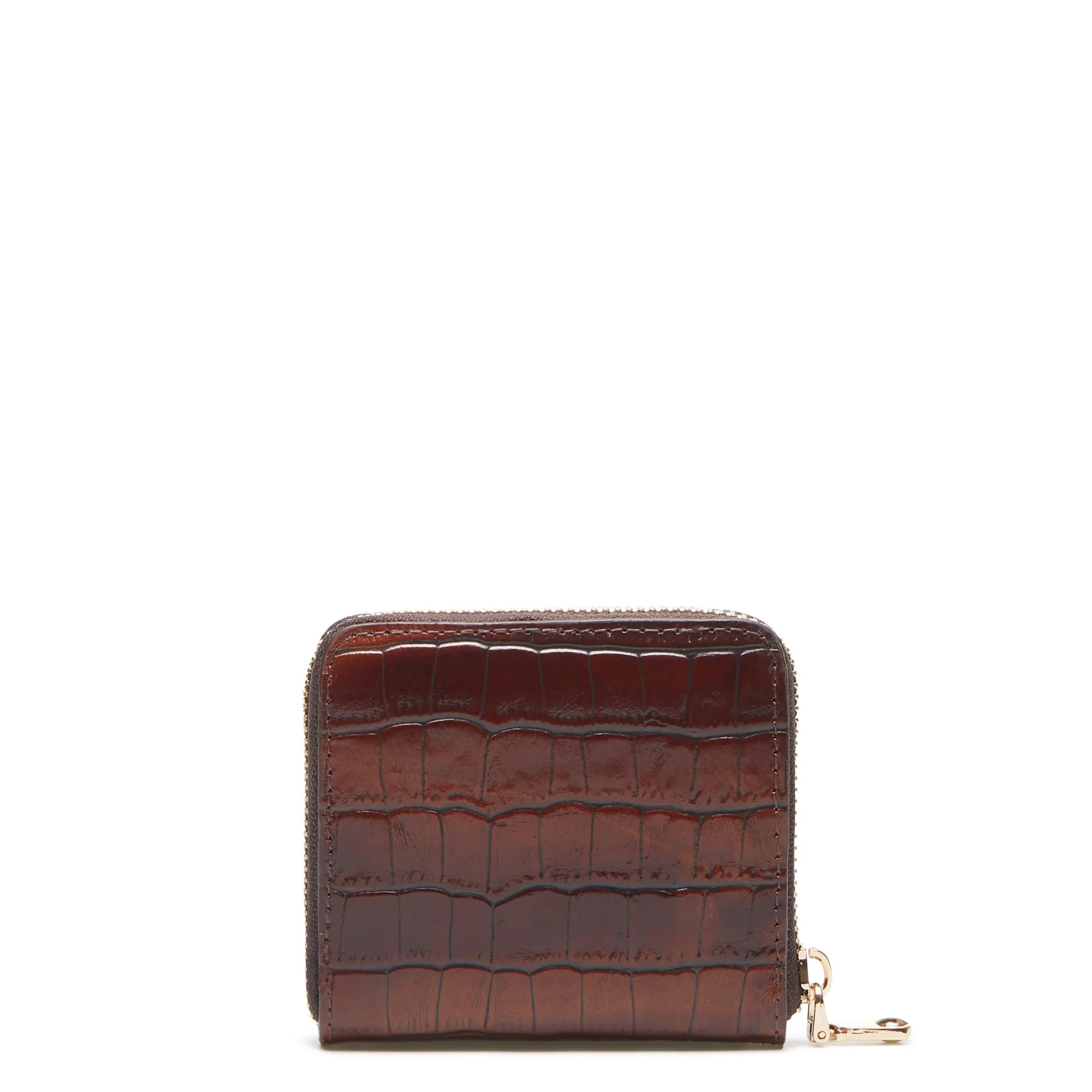 Cadeau d'Isabel croco brown calfskin leather handbag and wallet set - Image 10