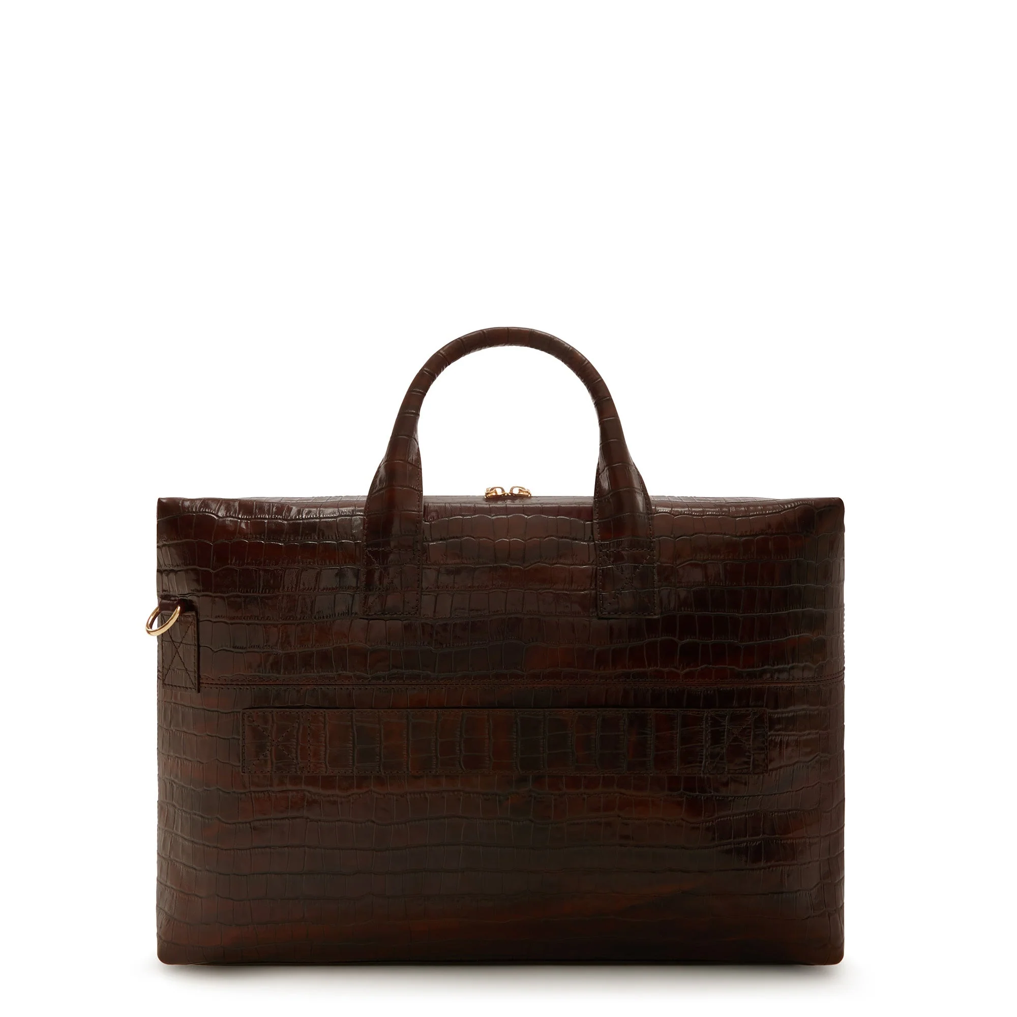 Cadeau d'Isabel croco brown calfskin leather handbag and wallet set - Image 6