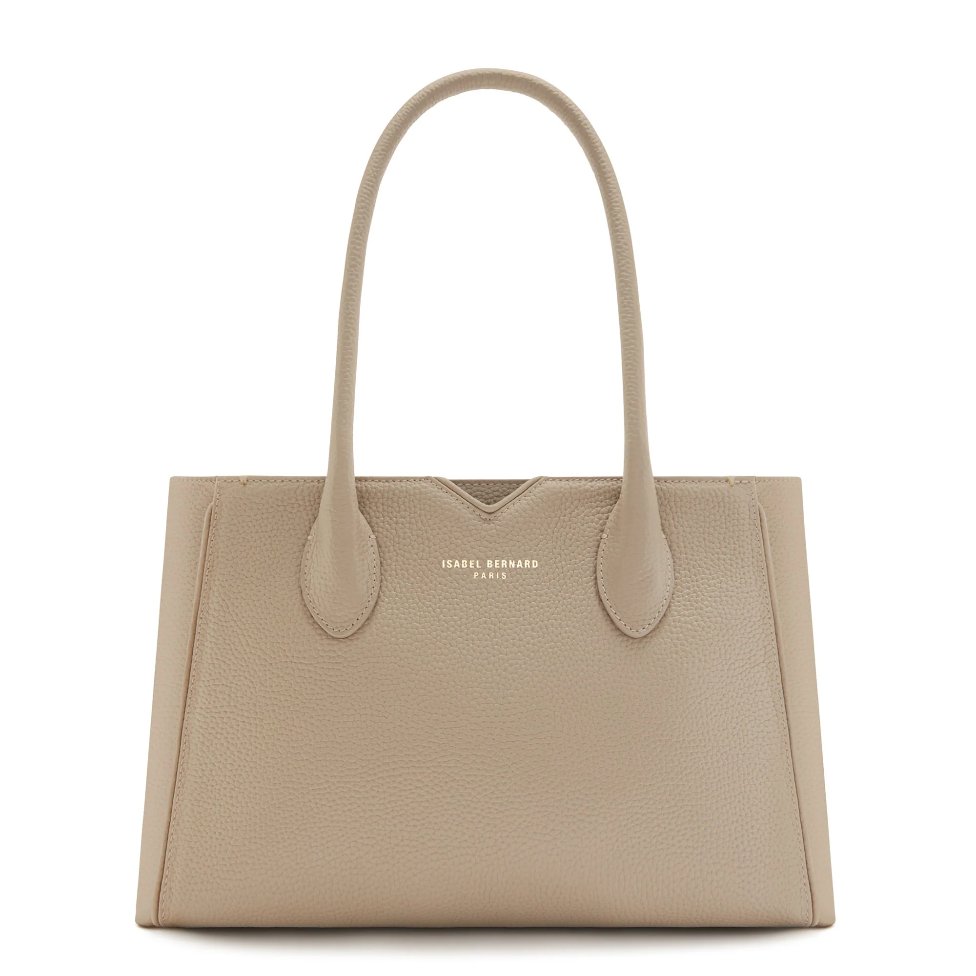 Cadeau d'Isabel taupe calfskin leather handbag and wallet set - Image 4