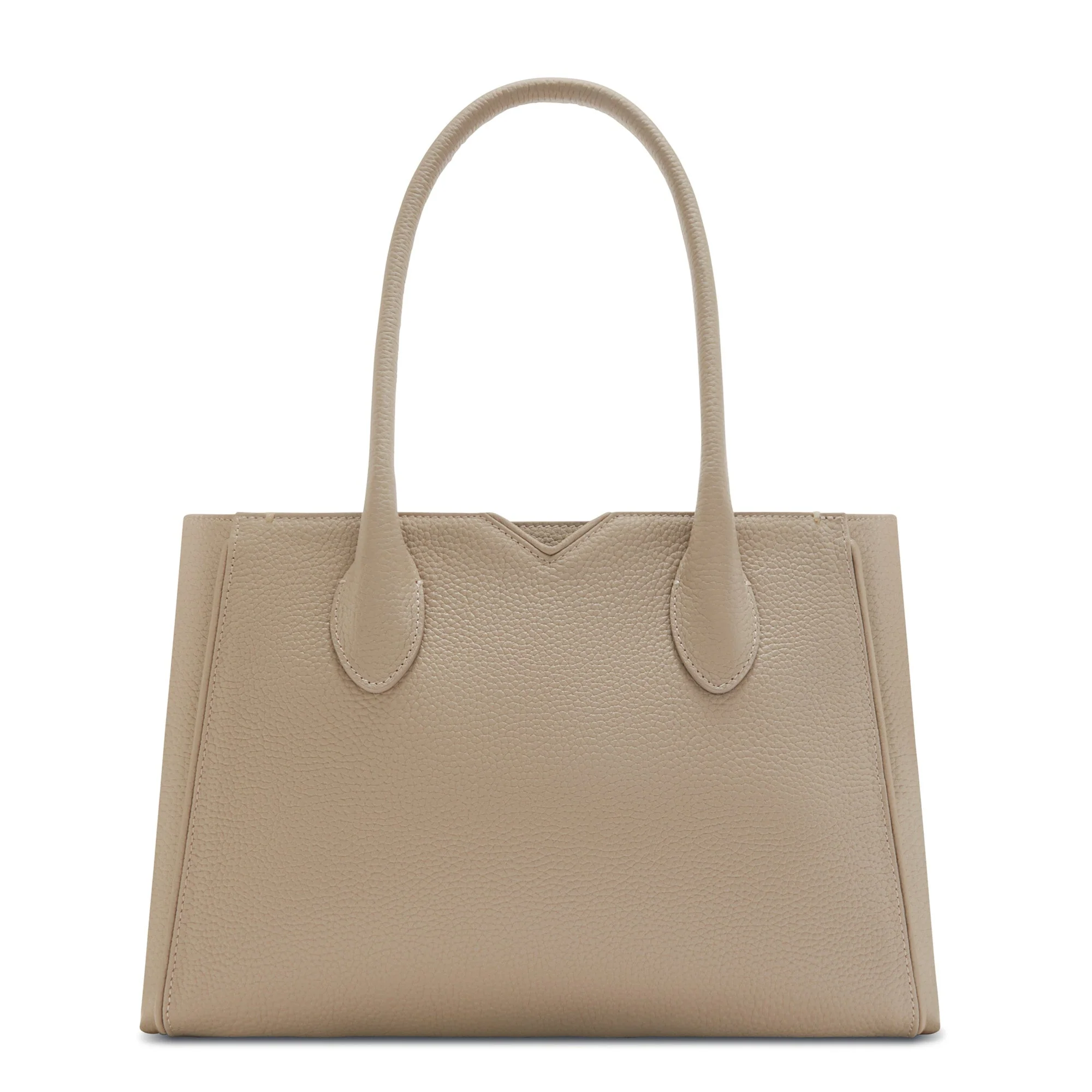 Cadeau d'Isabel taupe calfskin leather handbag and wallet set - Image 7