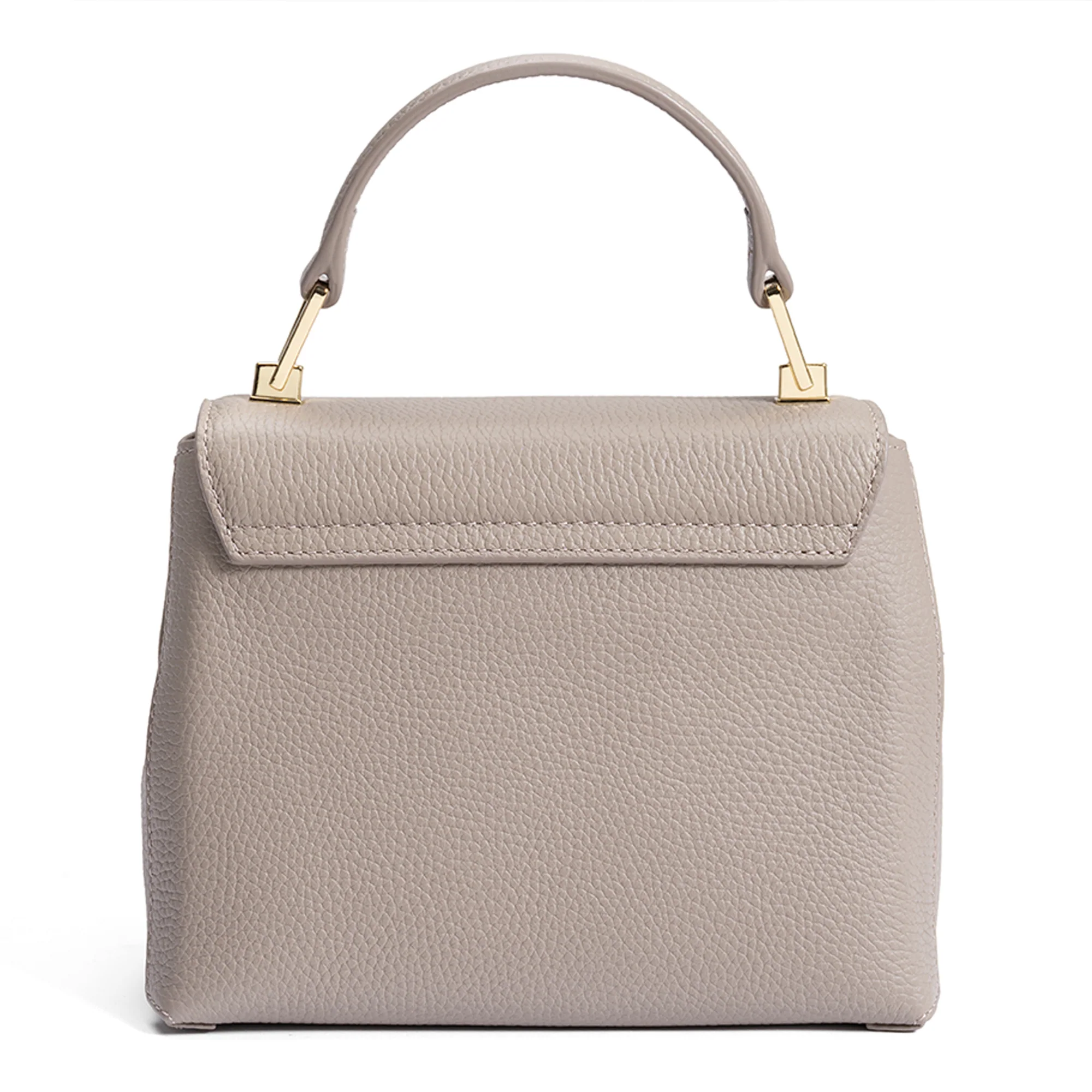 Cadeau d'Isabel taupe calfskin leather handbag and wallet set - Image 6
