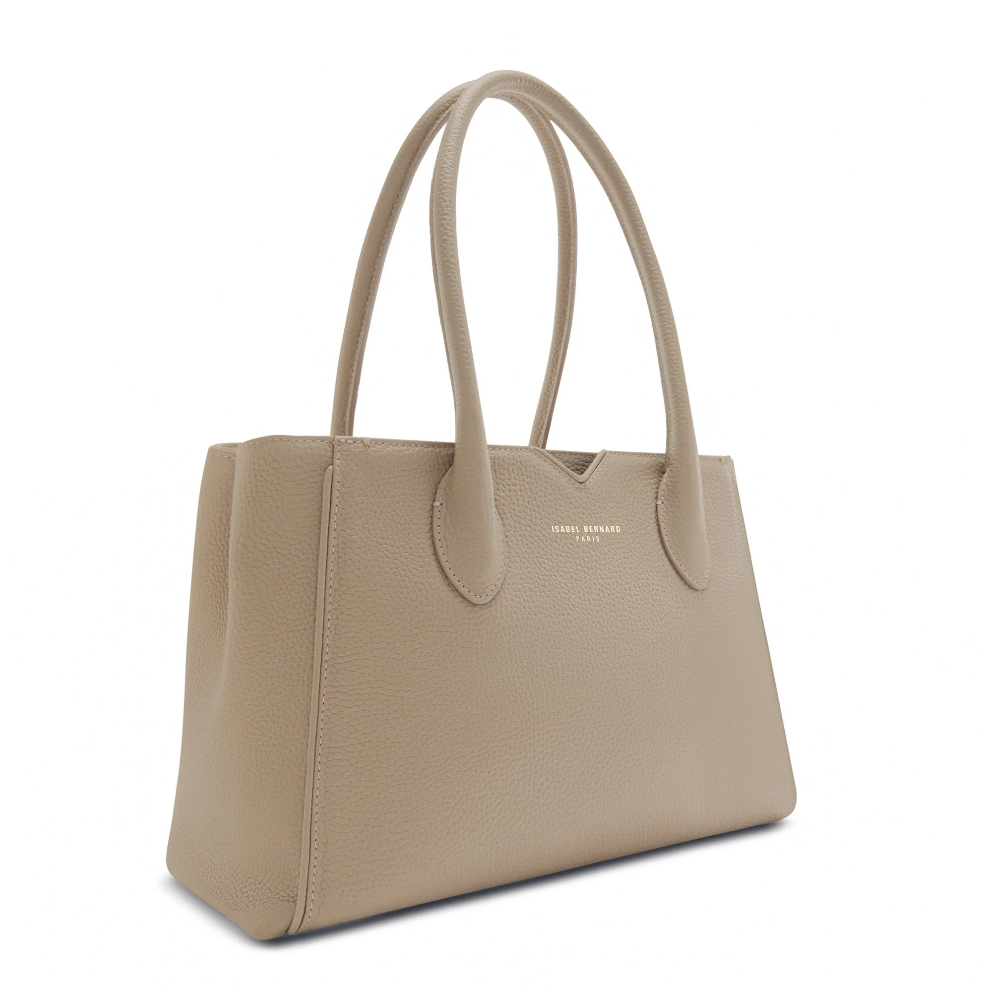 Cadeau d'Isabel taupe calfskin leather handbag and wallet set - Image 5