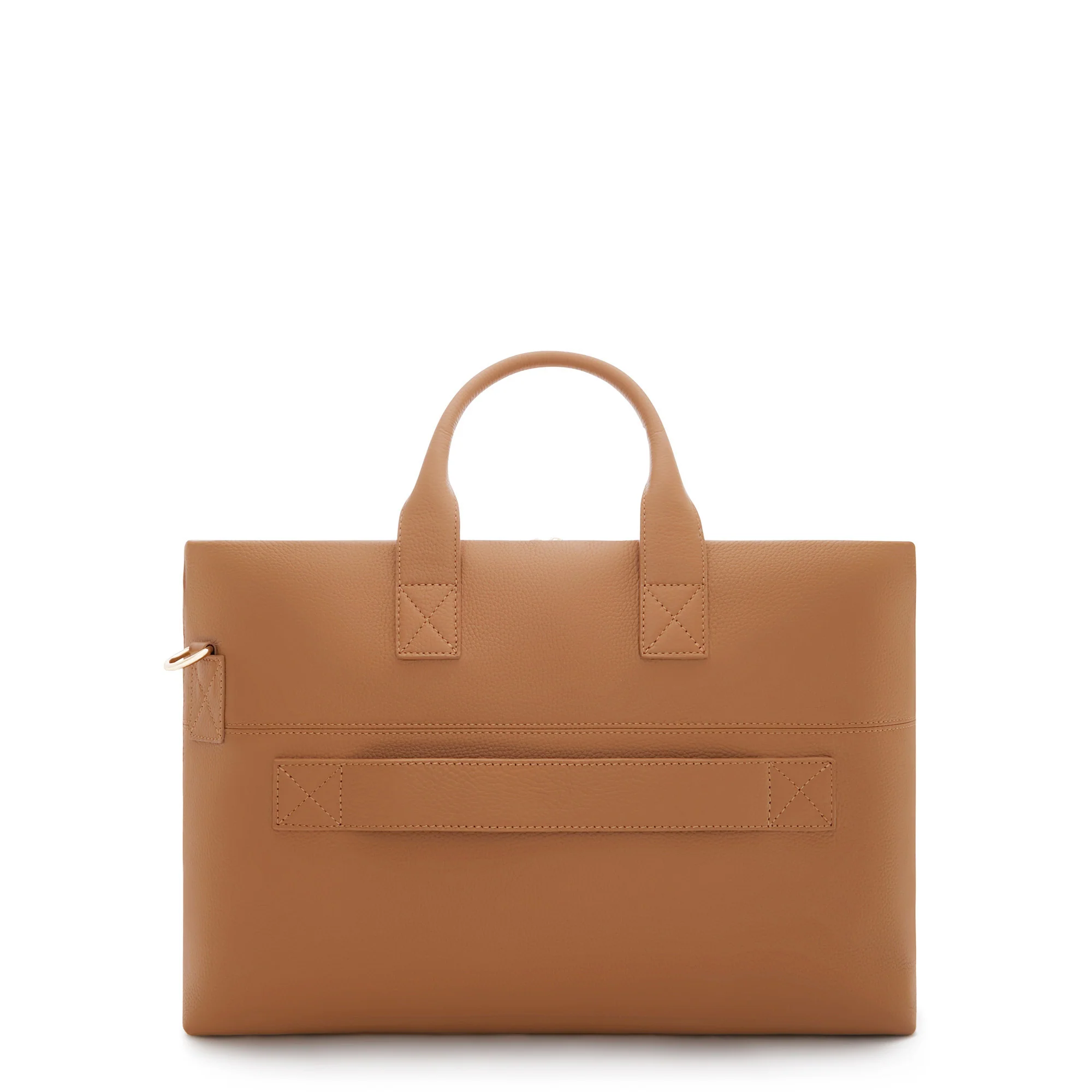 Honoré Anique camel calfskin leather handbag with 16.4 inch laptop pocket - Image 5